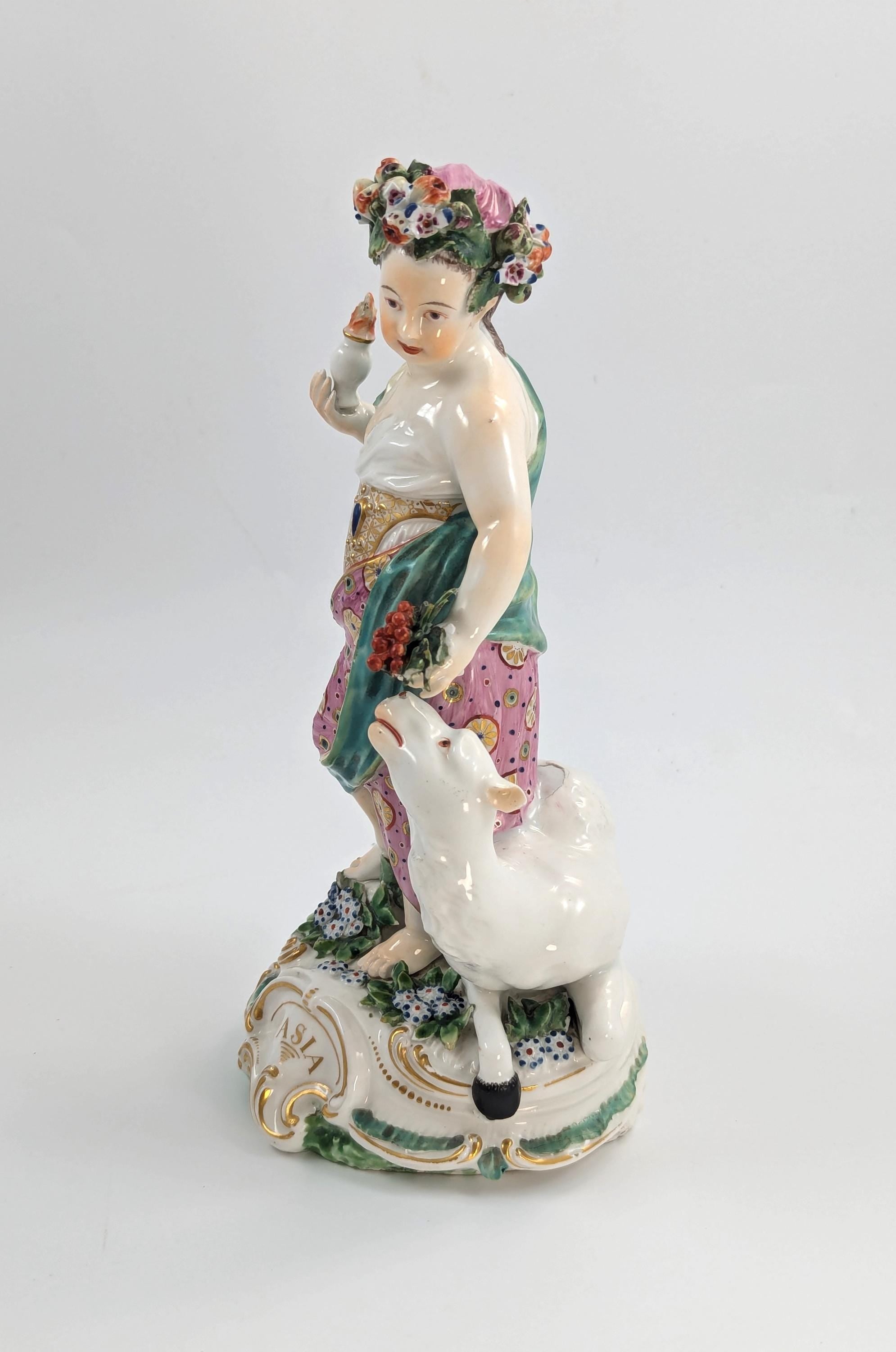 Derby Porcelain Allegorical Figure of Asia, c. 1760