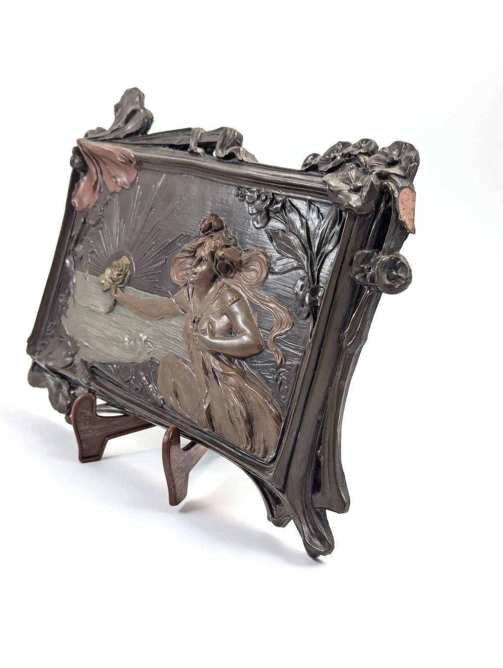 Art Nouveau  Terracotta Wall Relief, 19th Century,France