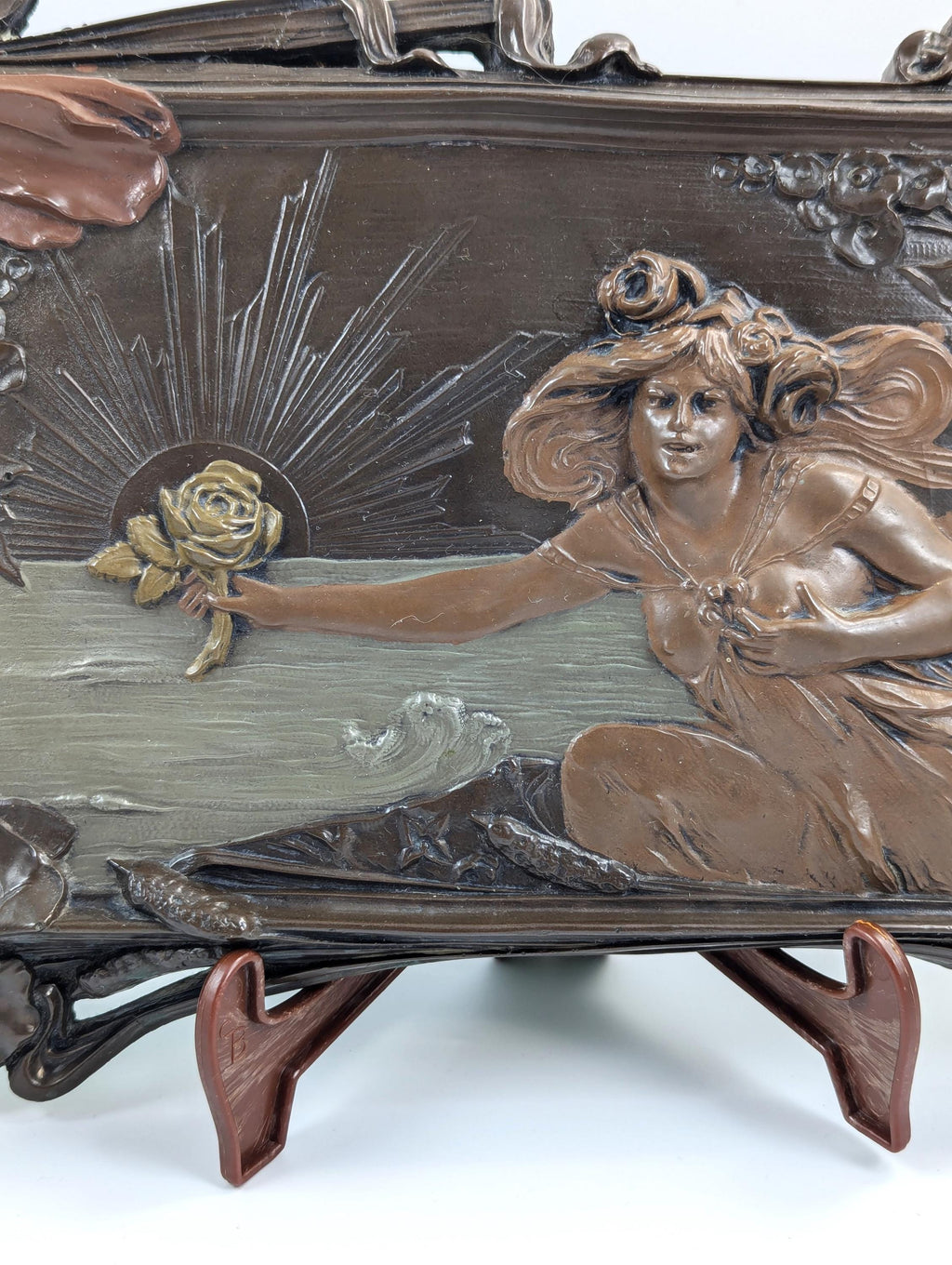 Art Nouveau  Terracotta Wall Relief, 19th Century,France
