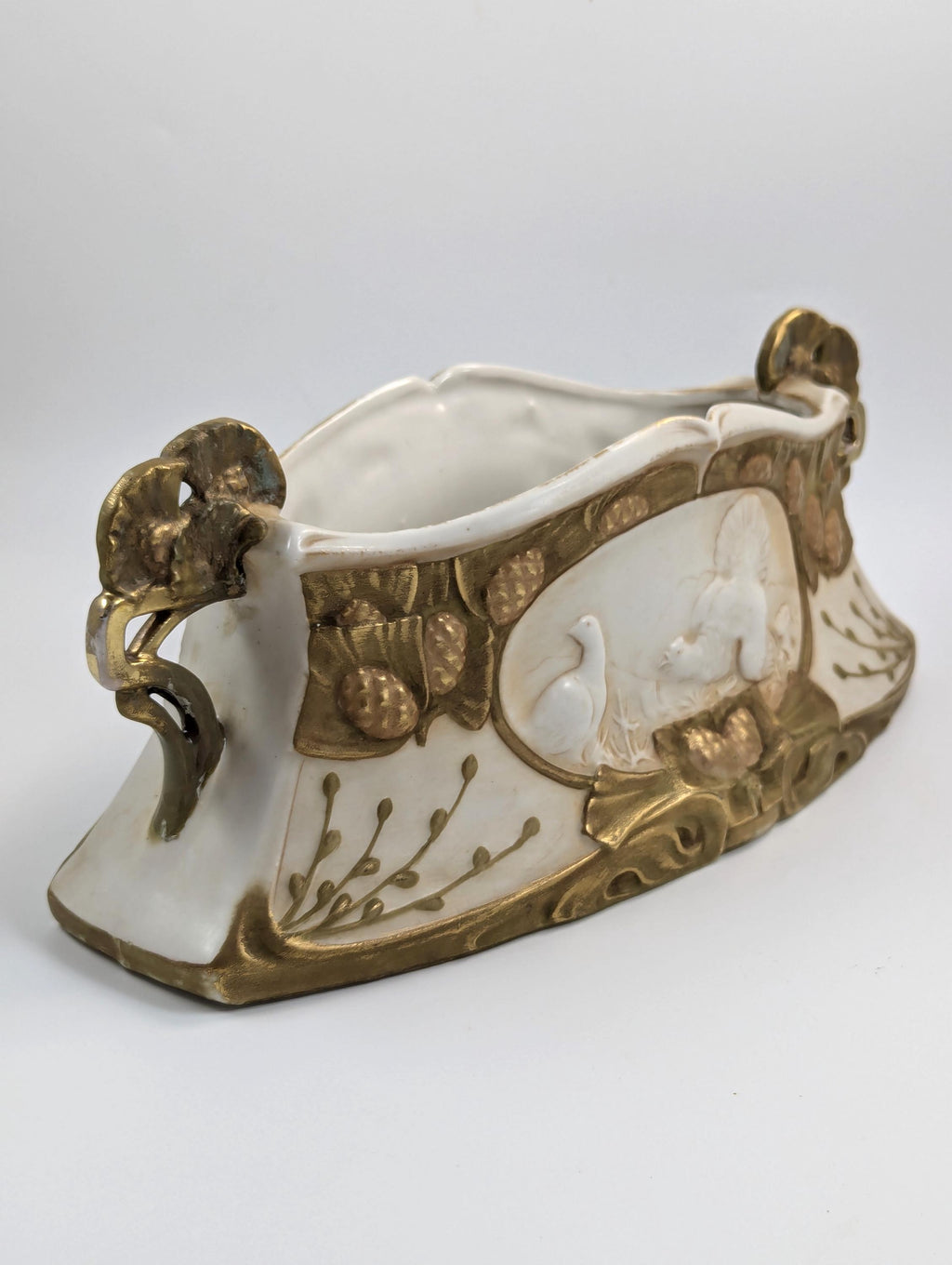 Royal Dux Porcelain Vase, Art Nouveau, Large, Very Rare, c. 1918