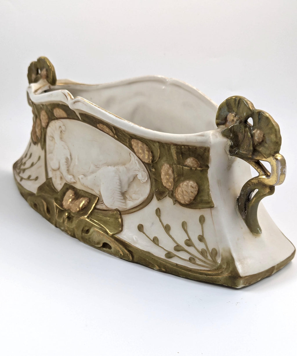 Royal Dux Porcelain Vase, Art Nouveau, Large, Very Rare, c. 1918