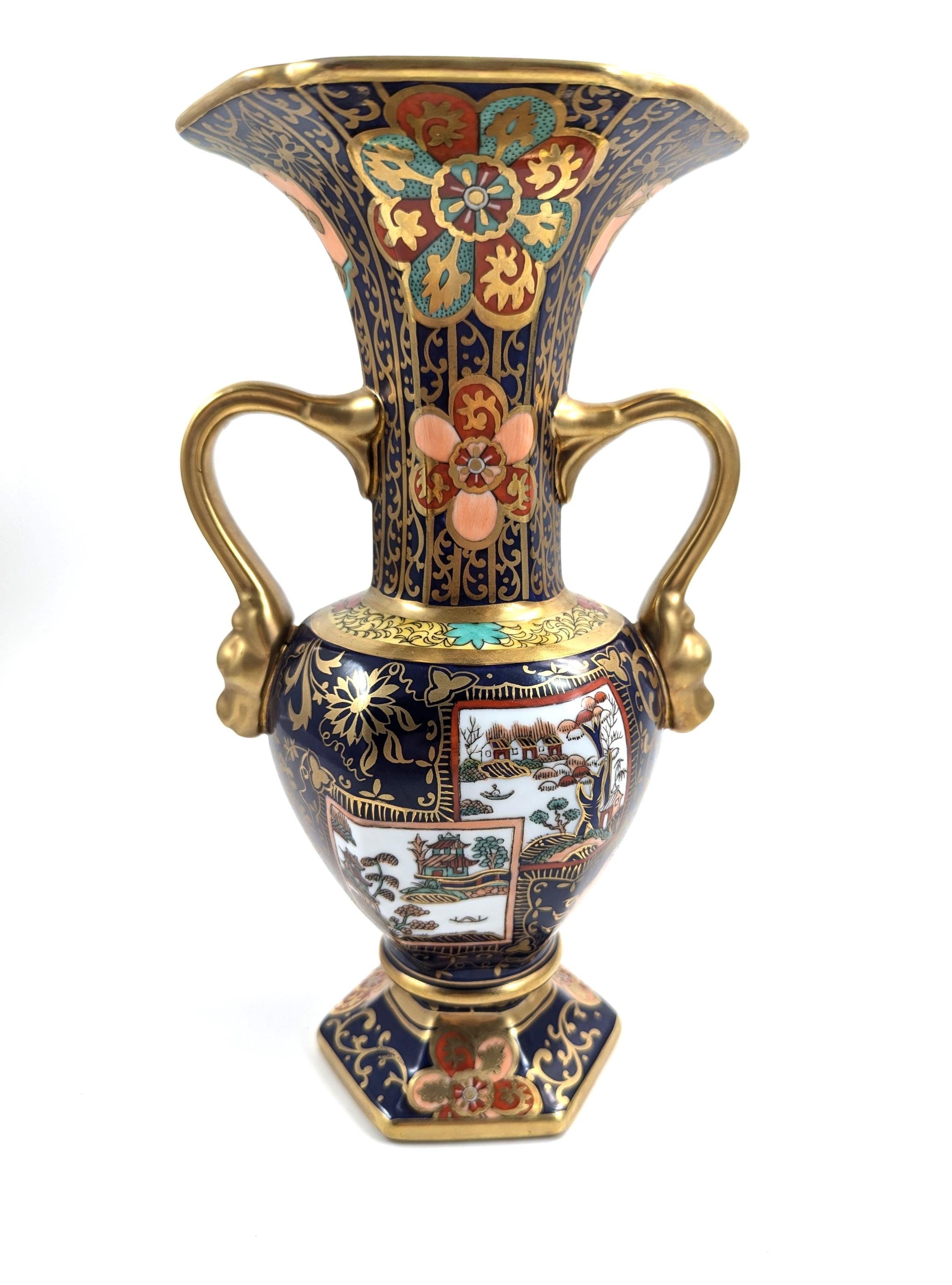 An ironstone vase in the Mason style, c. 19th century.