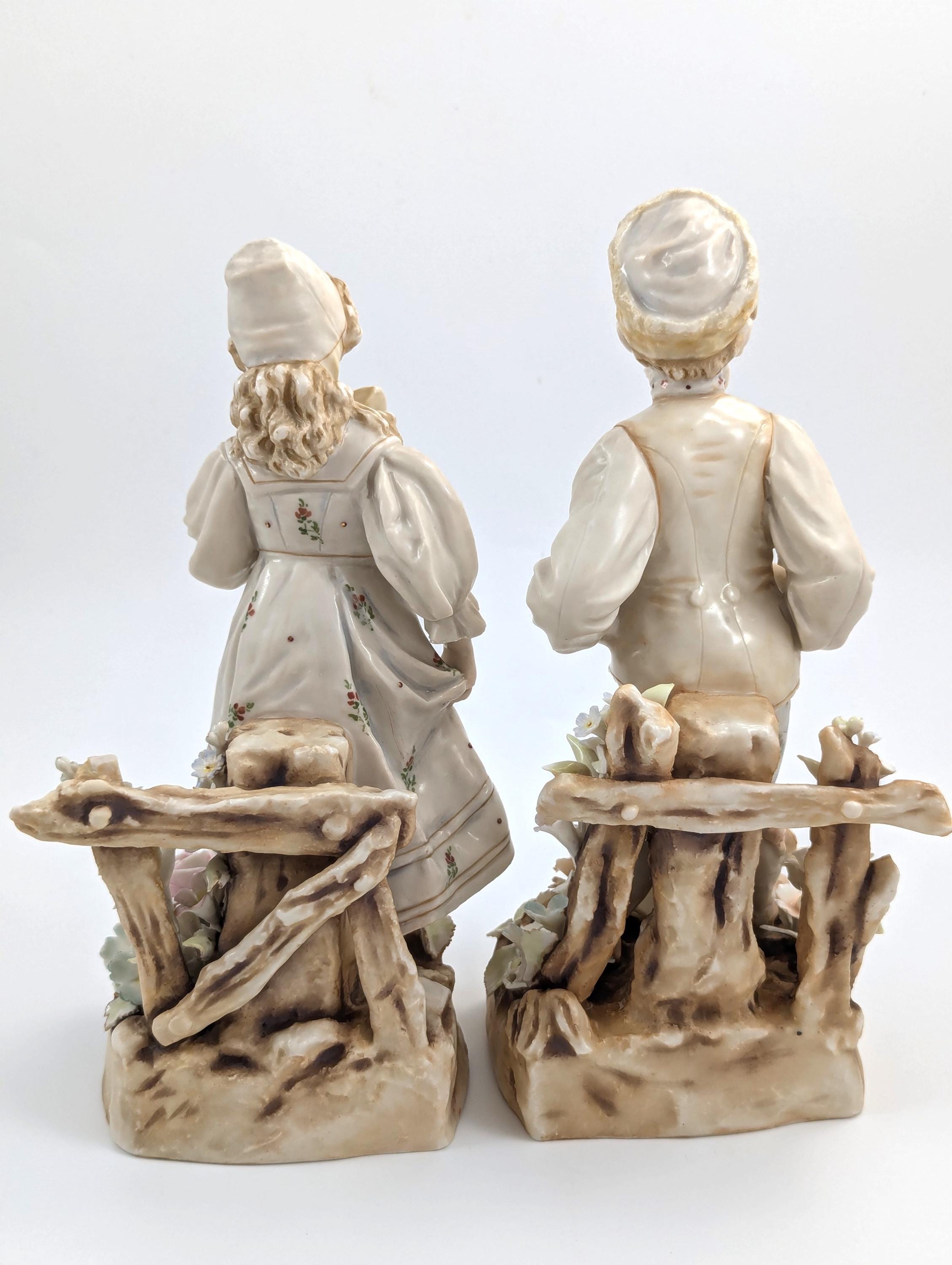 Antique Porcelain Figurines by Teplitz Wien, Ernst Wahliss, Early 20th Century