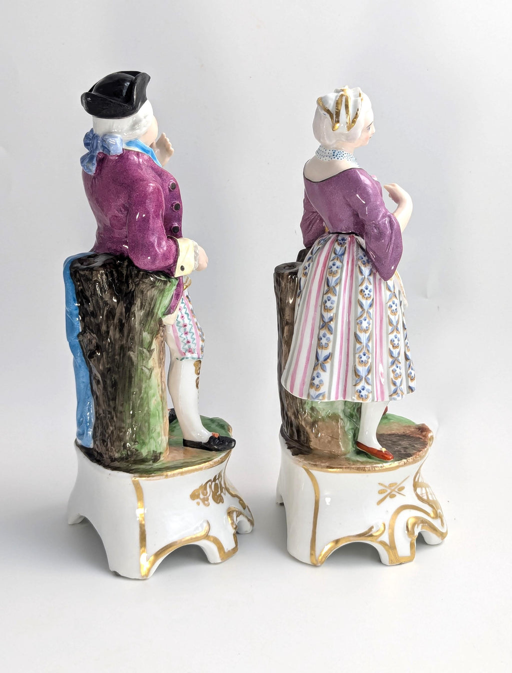 Pair of Porcelain Figurines Attributed to Jacob Petit Style, c. Mid-19th Century