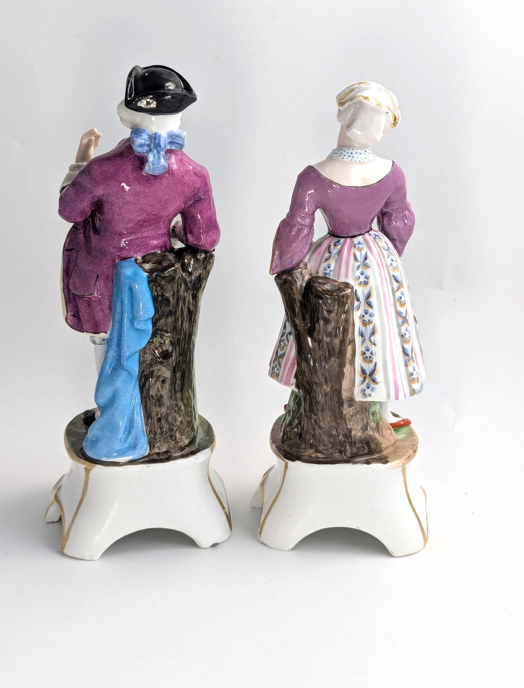 Pair of Porcelain Figurines Attributed to Jacob Petit Style, c. Mid-19th Century