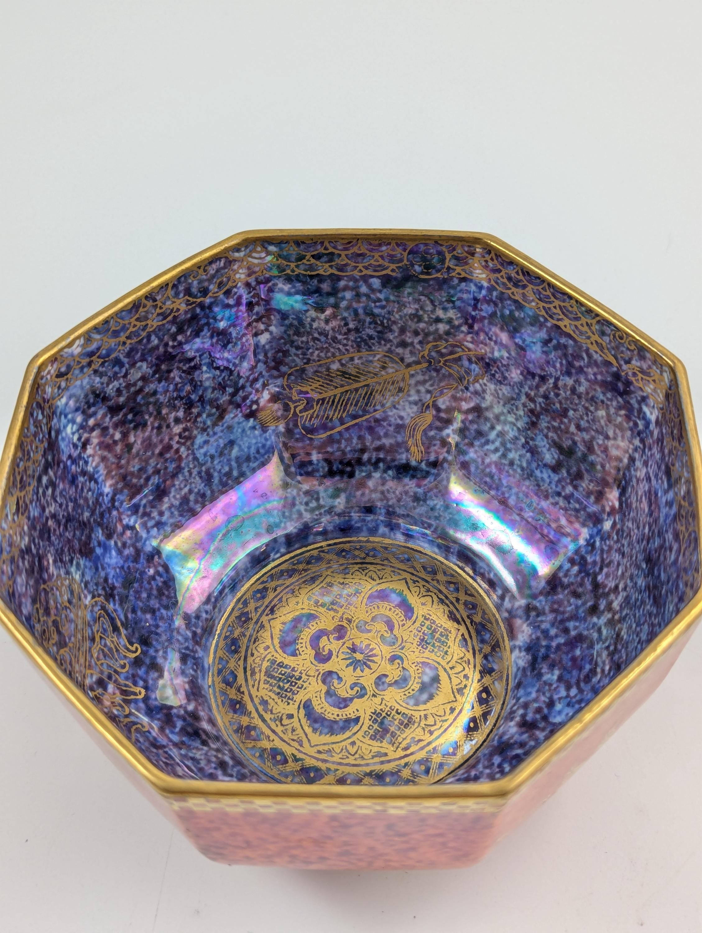 Daisy Makeig-Jones, Fairyland Phoenix Octagonal Bowl, c. 1920