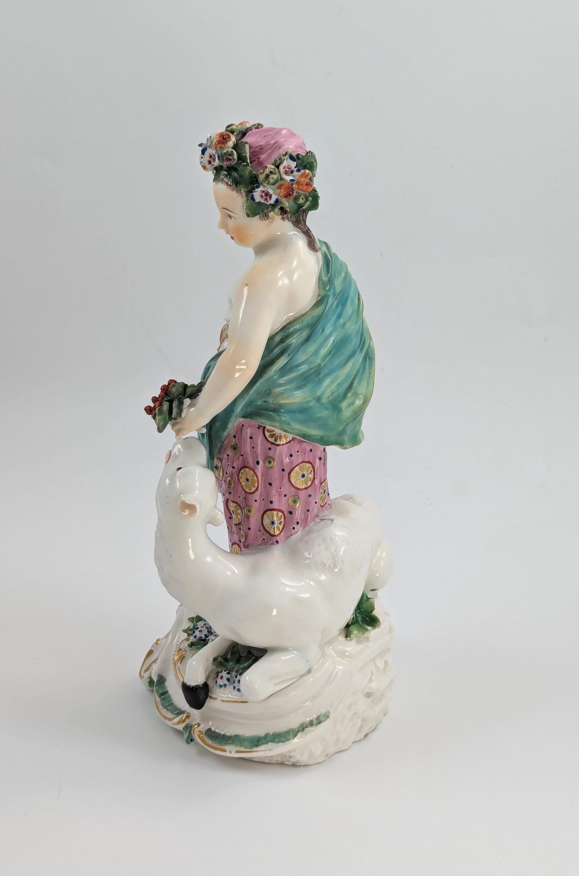 Derby Porcelain Allegorical Figure of Asia, c. 1760