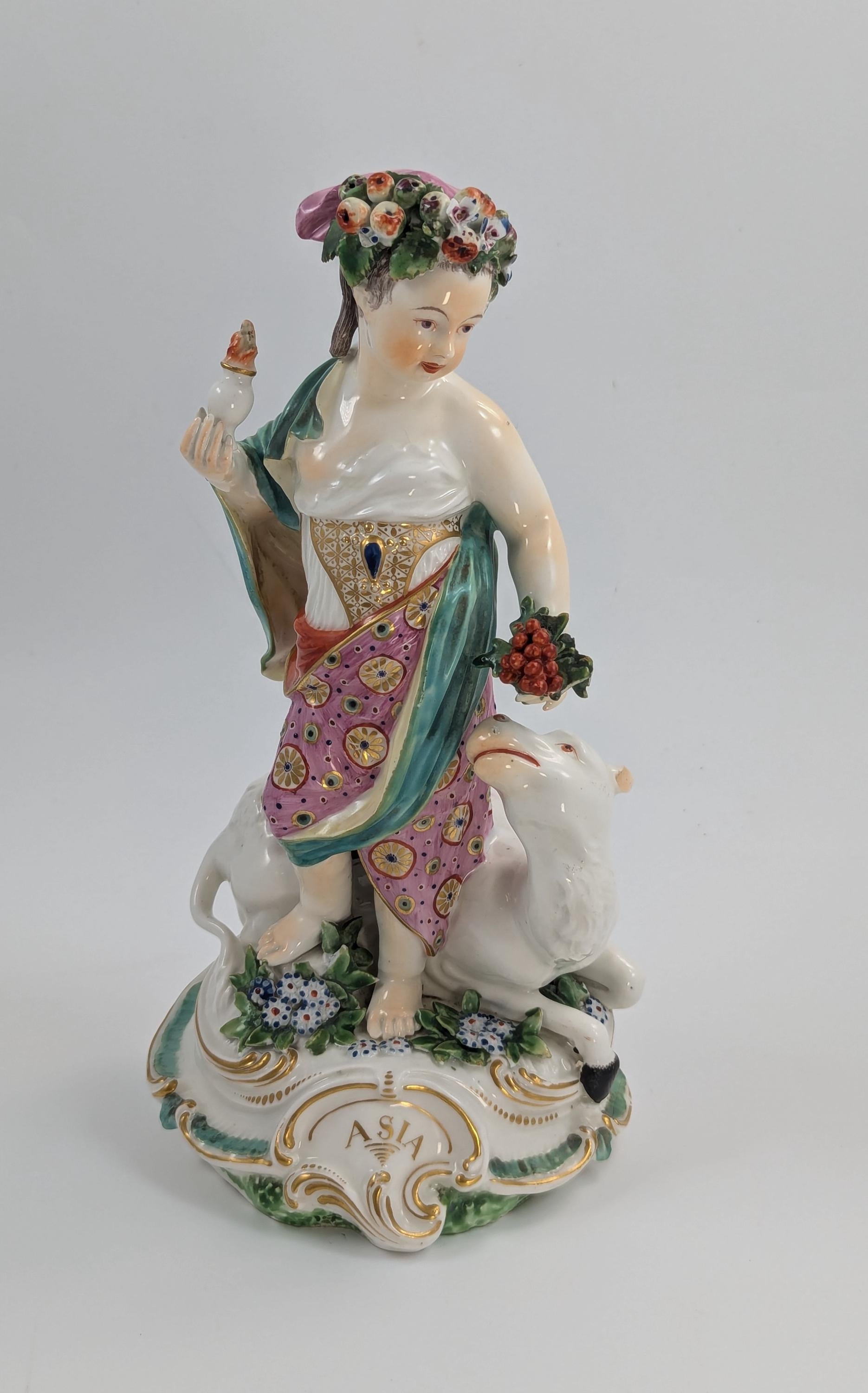 Derby Porcelain Allegorical Figure of Asia, c. 1760
