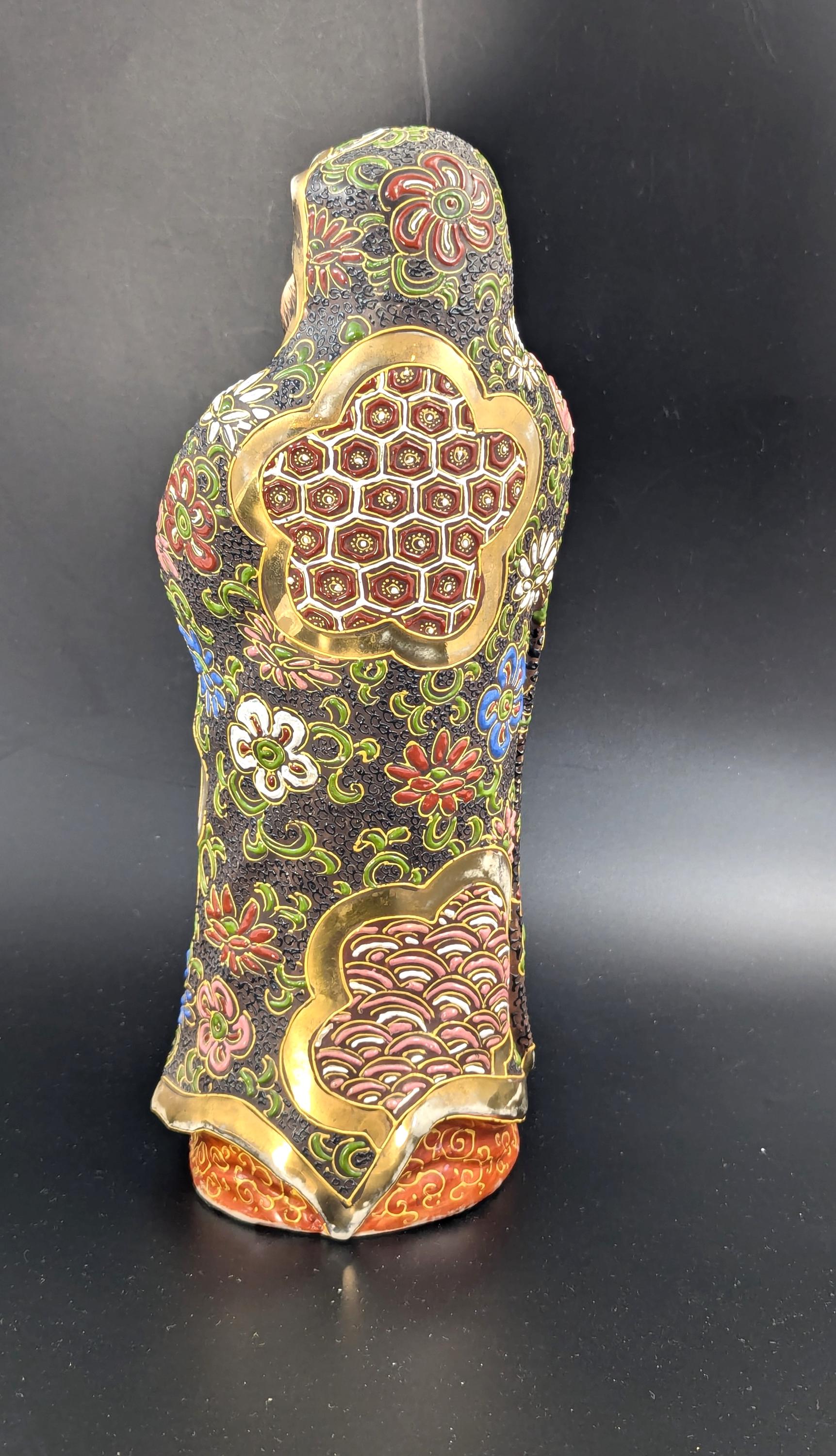 Antique Figurine ‘Daruma Monk’ by Satsuma, Japan, Edo Period