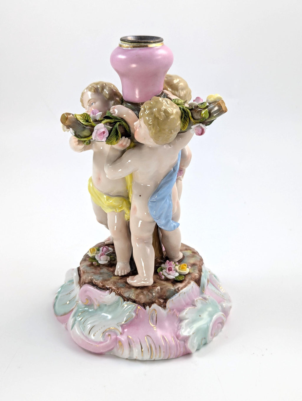Triebner, ENS & Eckert Volkstedt, Germany. Candlestick, c. 19th century.