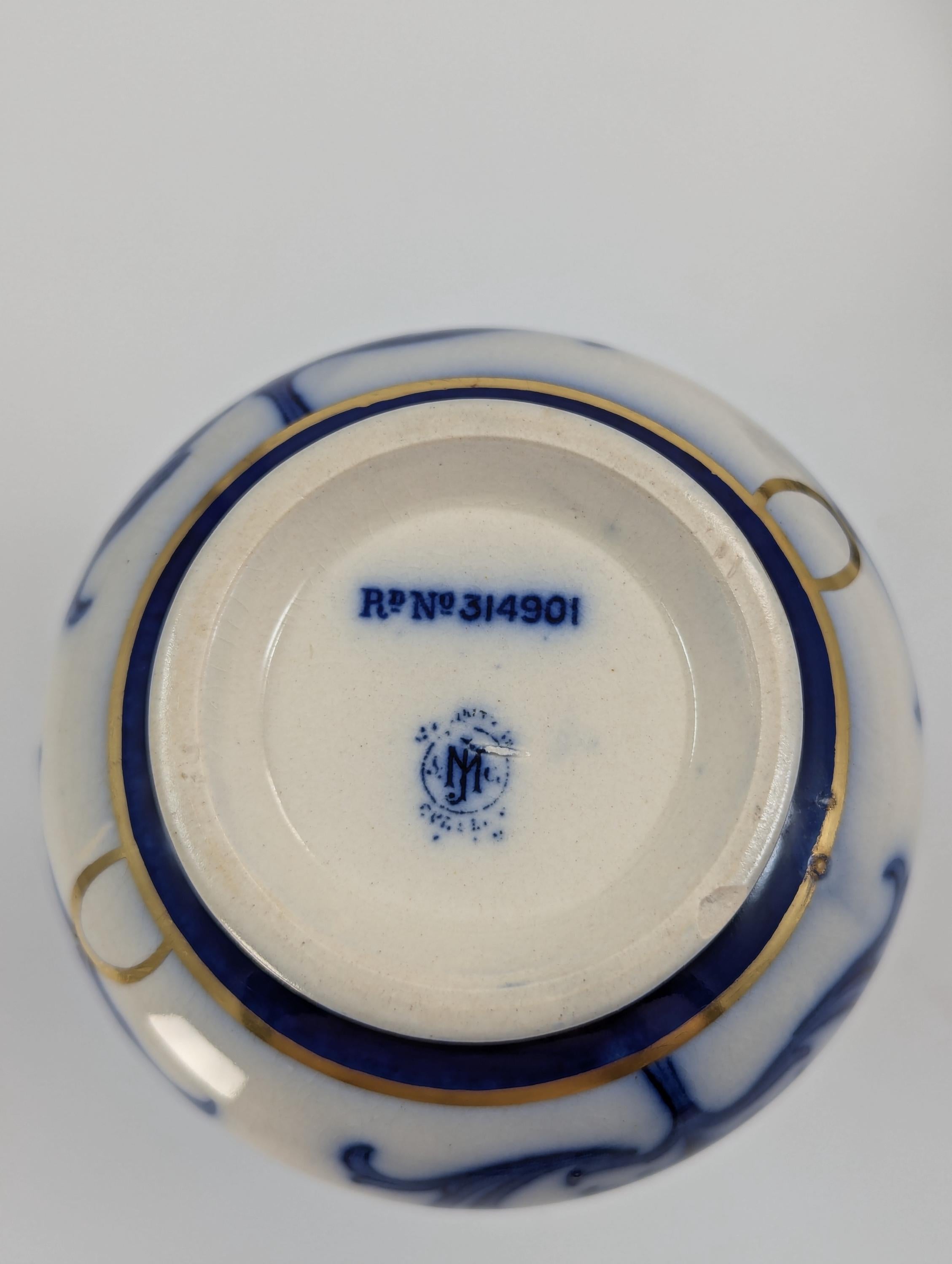 A Pair of Moorcroft Macintyre Aurelian Small Vases, Late 19th Century