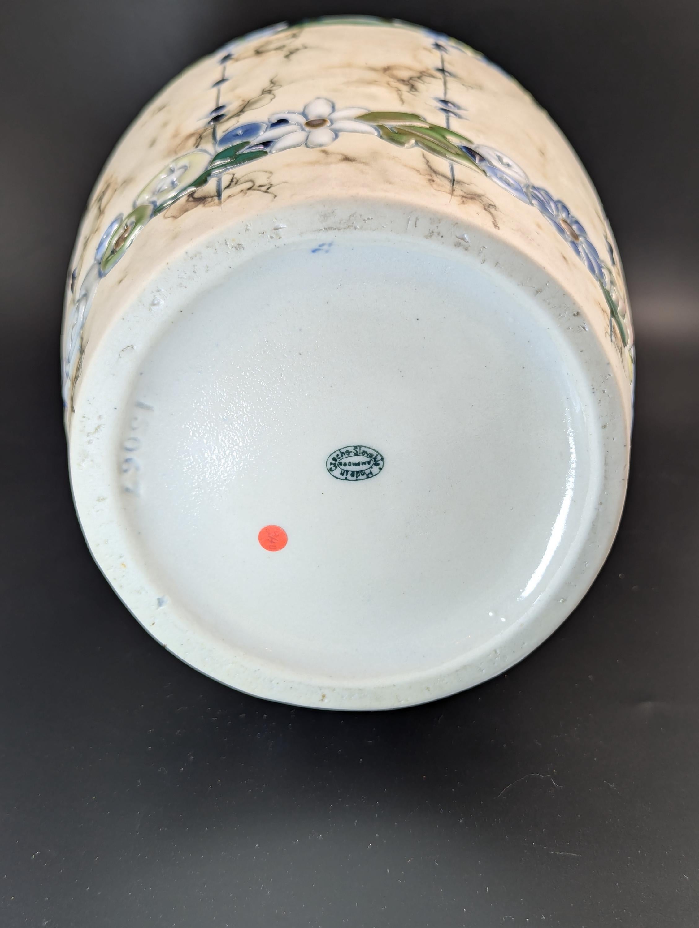 Amphora ceramic vase in the Art Deco style. Made in Czechoslovakia, с. 1920