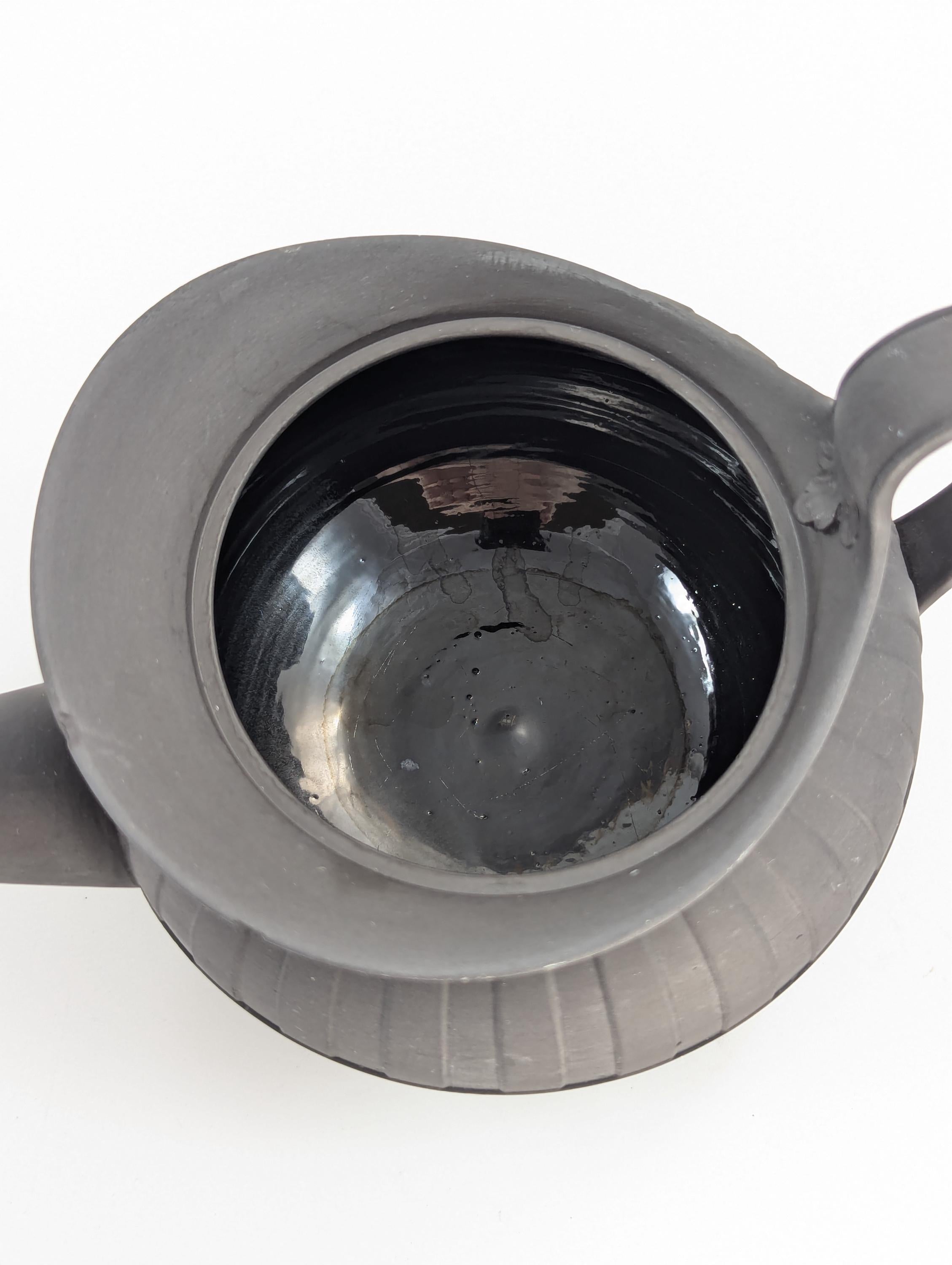 Antique Wedgwood Black Basalt Teapot, c. 1790