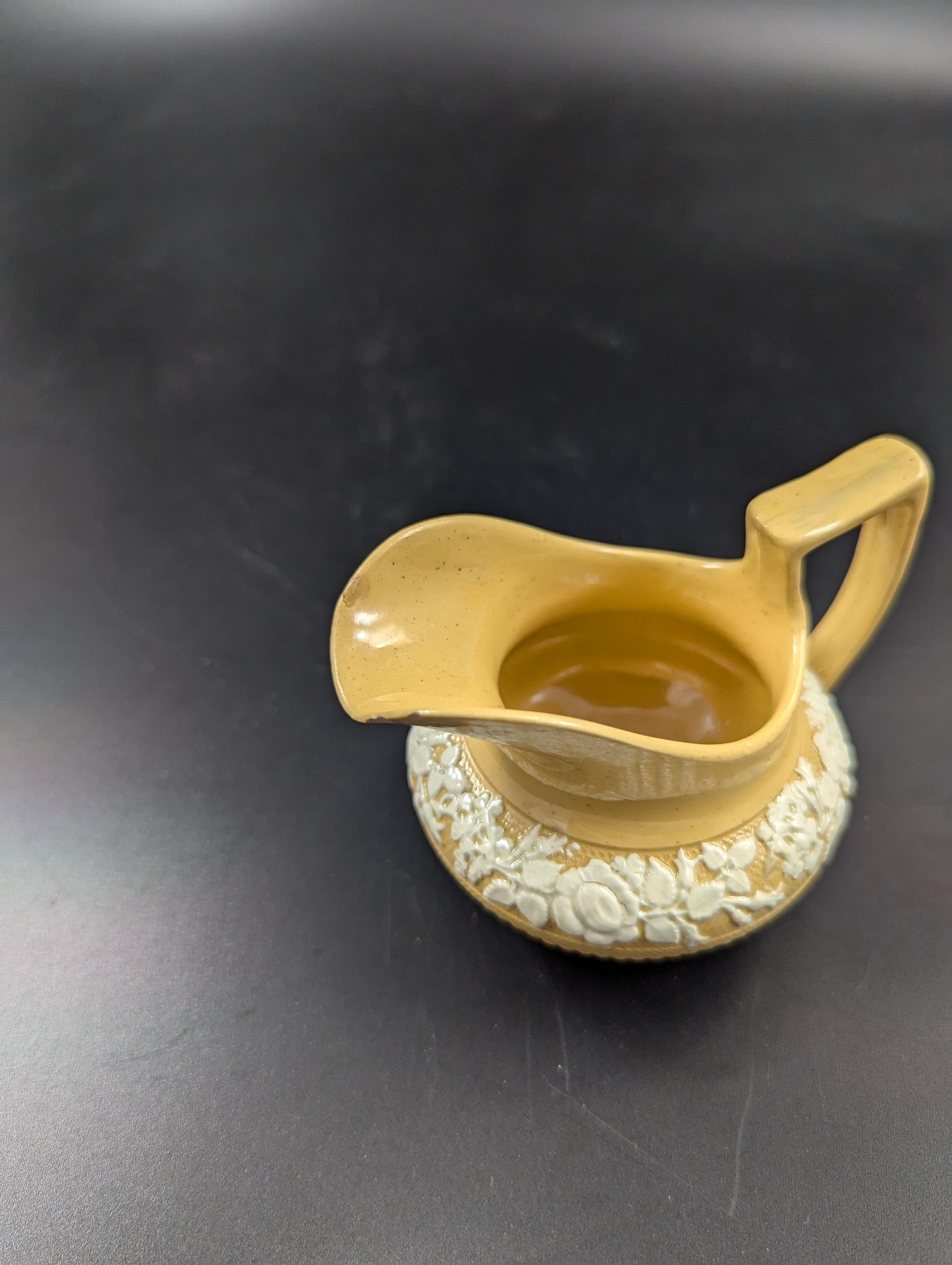 Antique Teapot and Creamer, W. Hackwood Style, Wedgwood, c. 1823
