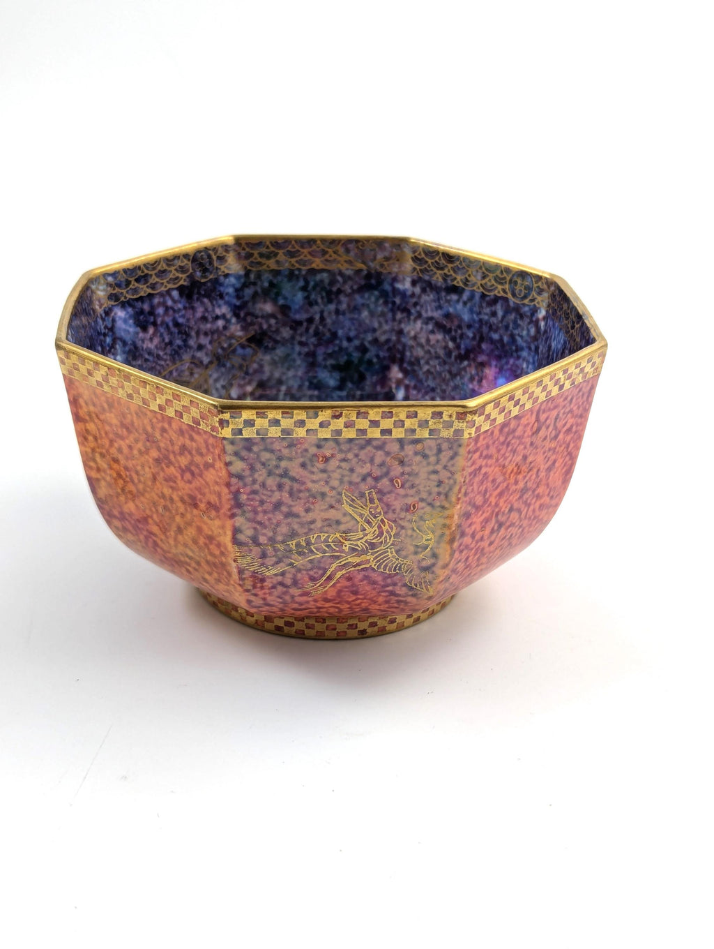Daisy Makeig-Jones, Fairyland Phoenix Octagonal Bowl, c. 1920