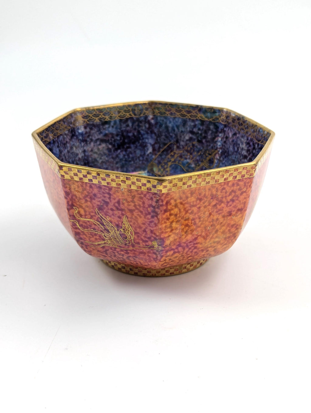 Daisy Makeig-Jones, Fairyland Phoenix Octagonal Bowl, c. 1920