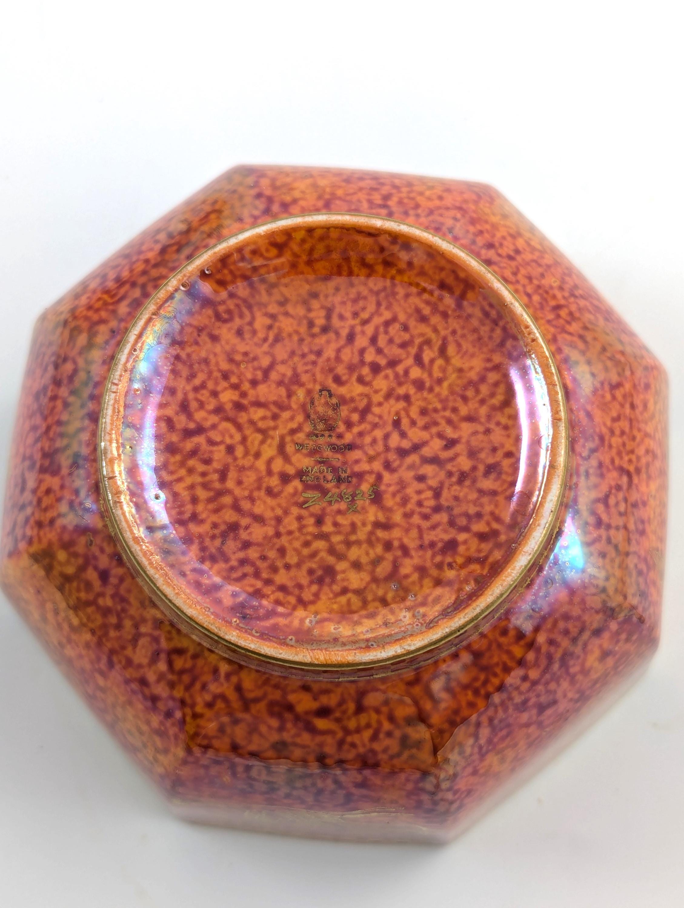Daisy Makeig-Jones, Fairyland Phoenix Octagonal Bowl, c. 1920