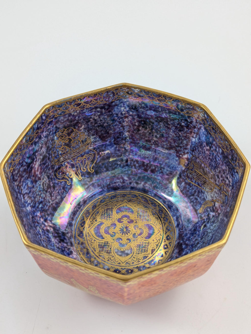Daisy Makeig-Jones, Fairyland Phoenix Octagonal Bowl, c. 1920