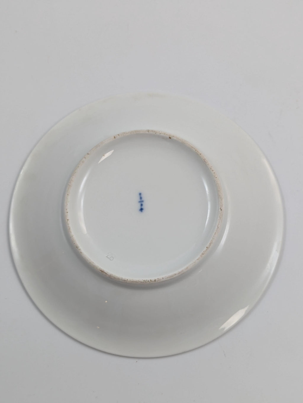 Antique KPM Berlin, Germany, Porcelain Hand-Painted Cup & Saucer, c. 1800