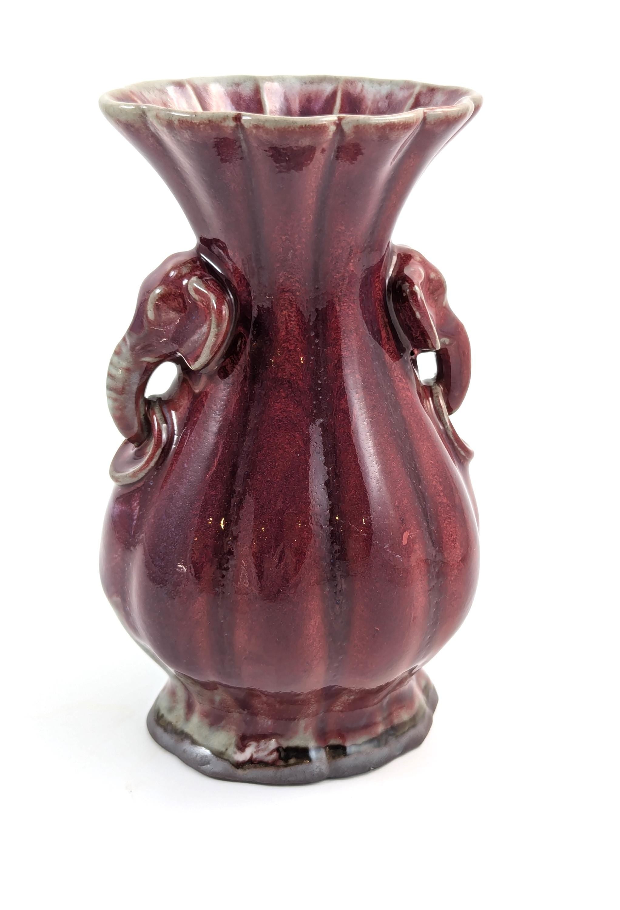 Antique Chinese Flambe Glaze Vase, c. 19th Century