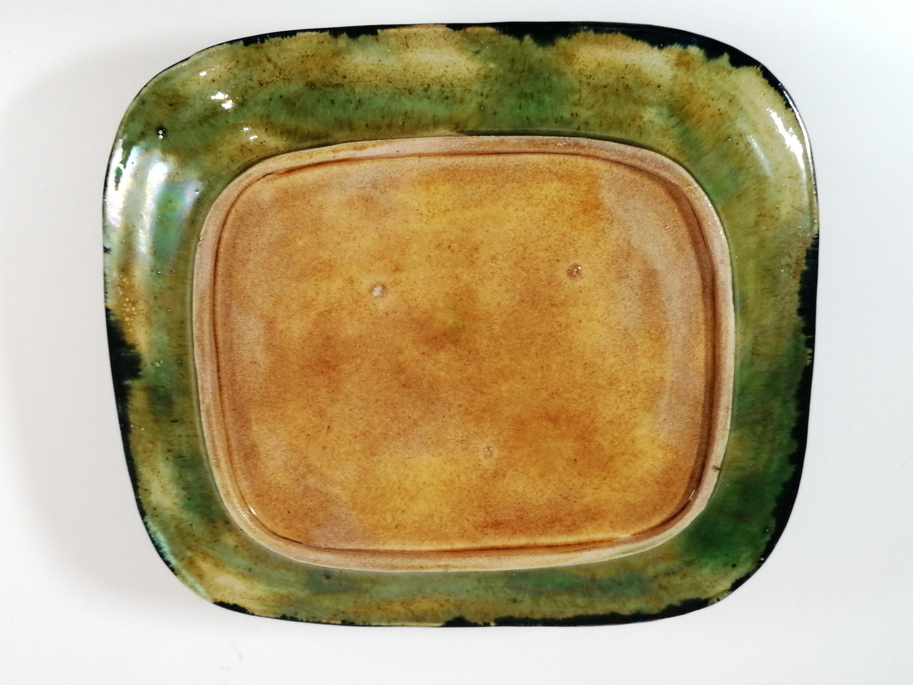 A majolica sardine box by Thomas Forester & Sons, late 19th century