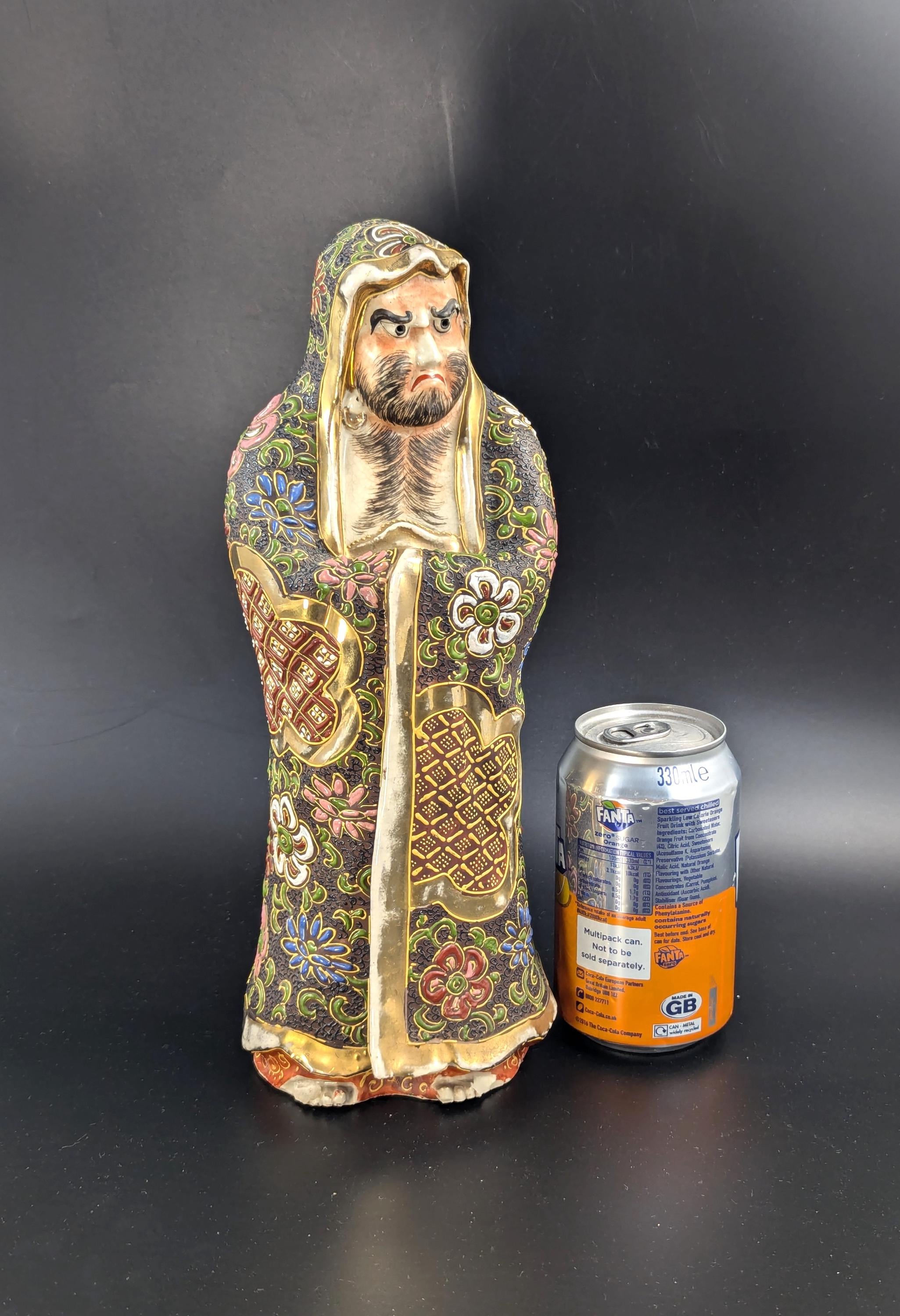Antique Figurine ‘Daruma Monk’ by Satsuma, Japan, Edo Period