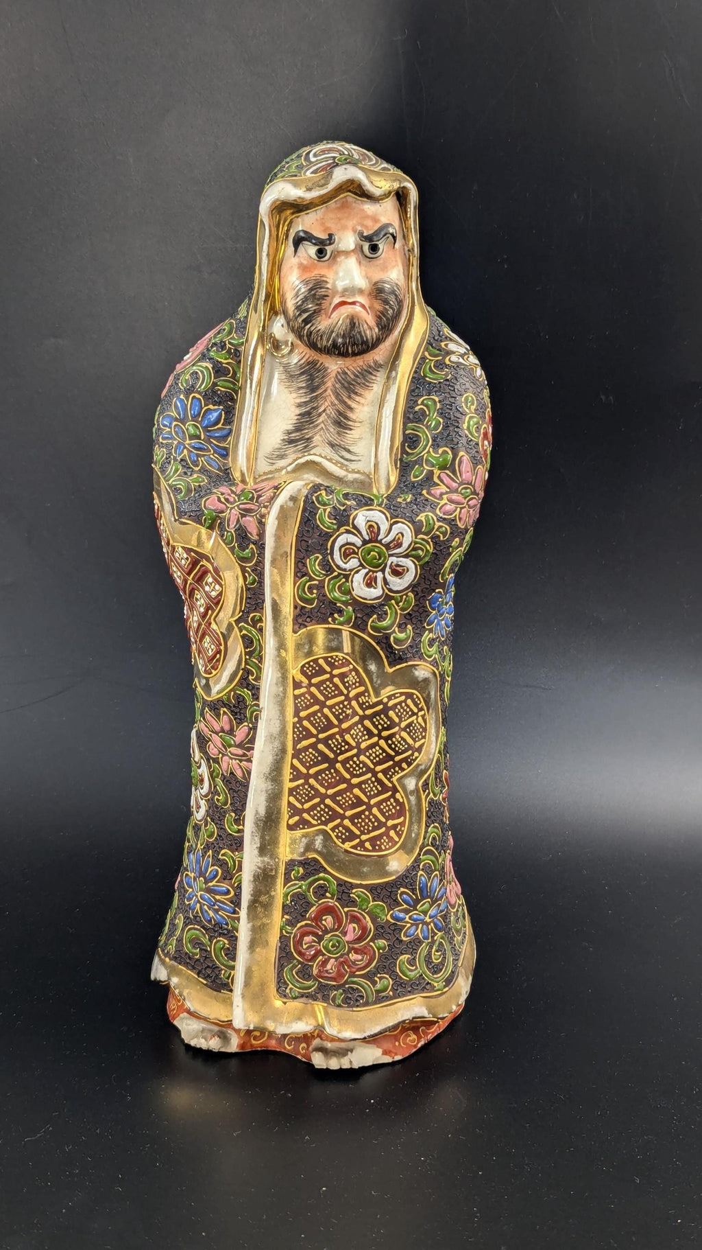 Antique Figurine ‘Daruma Monk’ by Satsuma, Japan, Edo Period