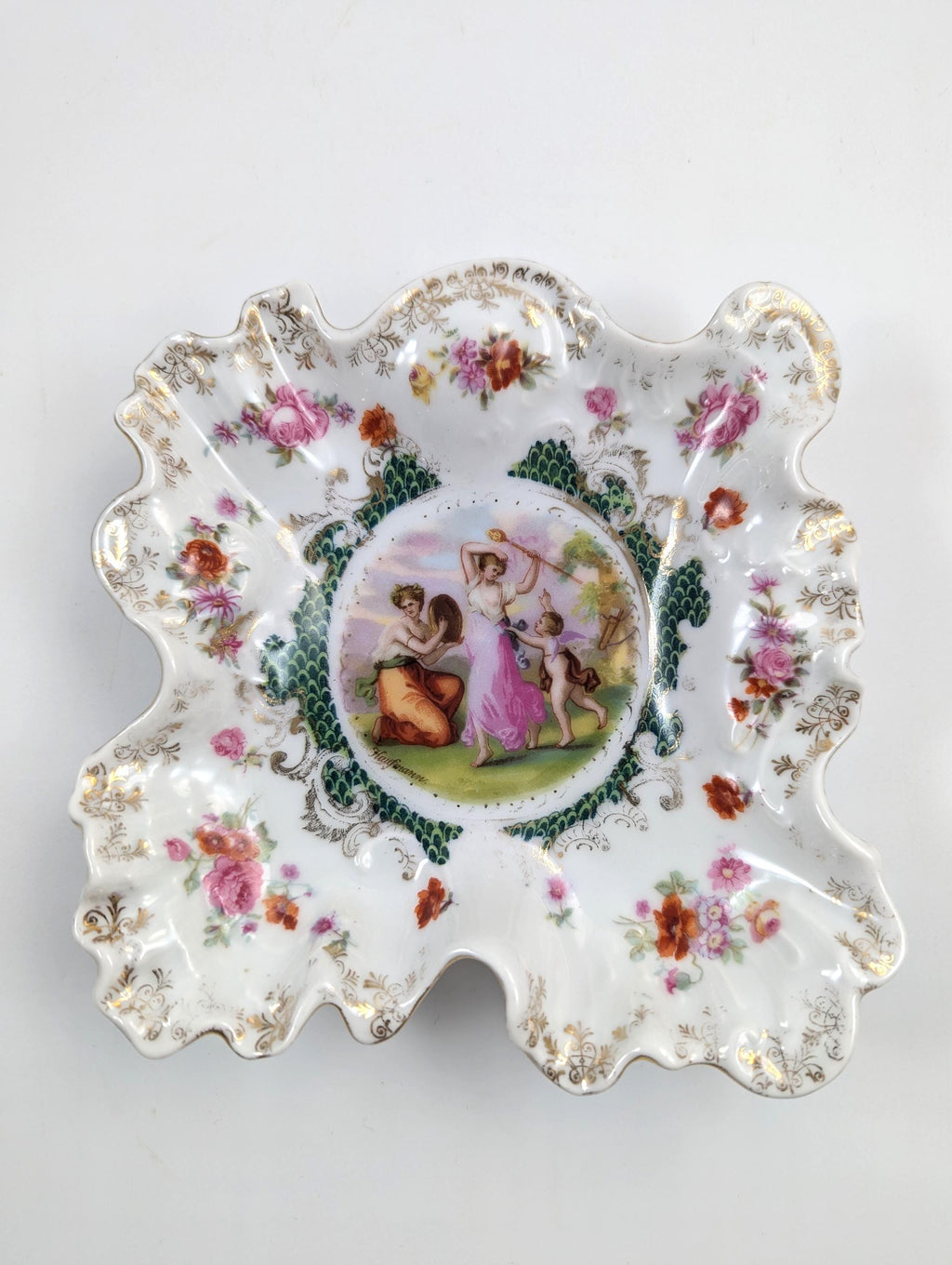 Antique Porcelain Plates from Plaue Schierholz, Germany, c. 1875