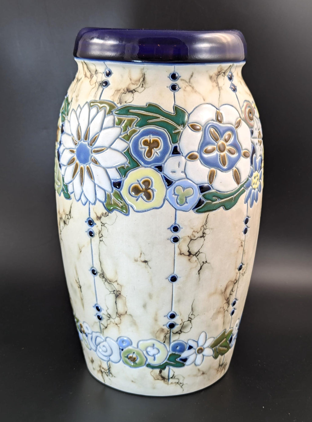 Amphora ceramic vase in the Art Deco style. Made in Czechoslovakia, с. 1920