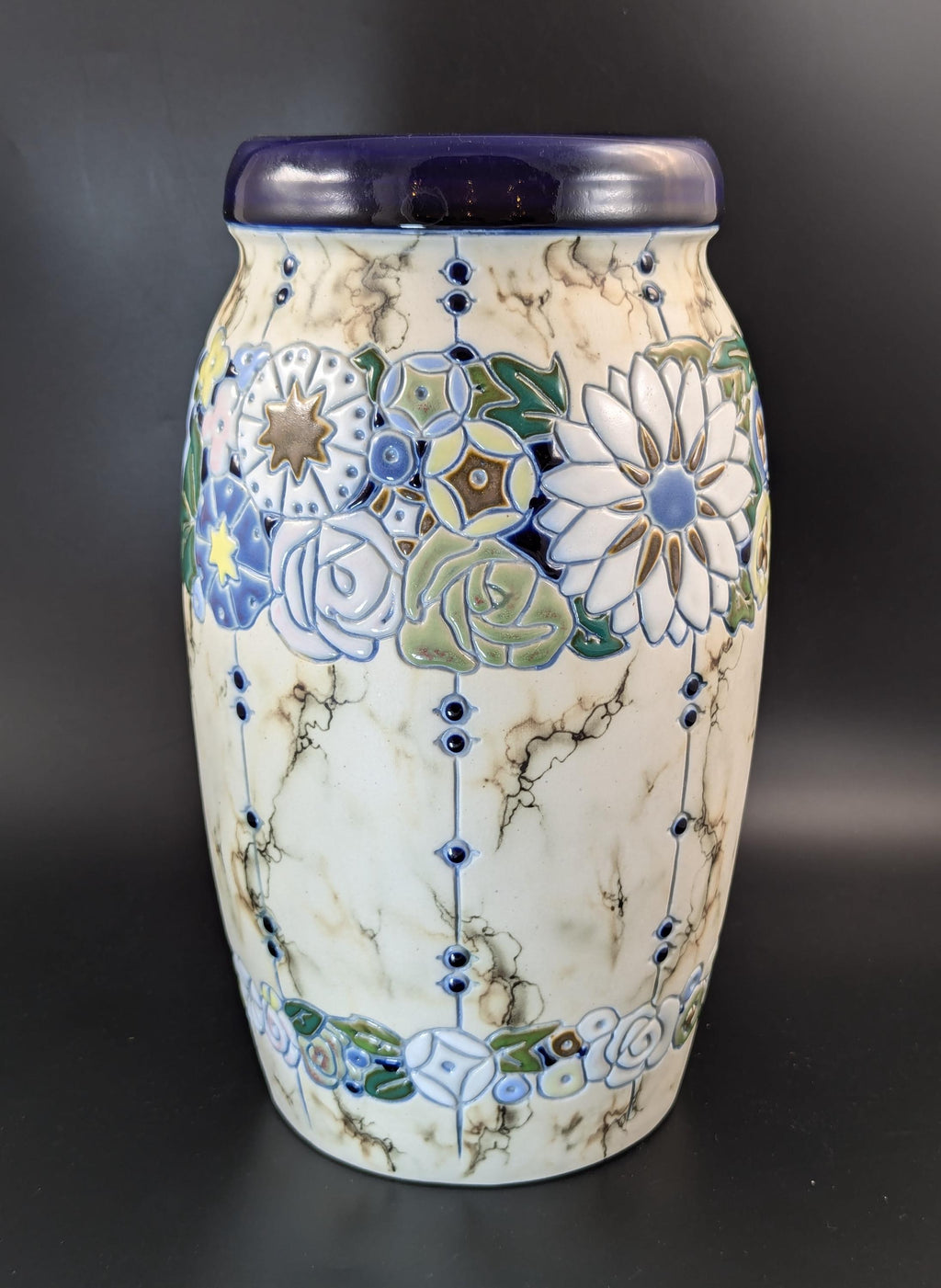 Amphora ceramic vase in the Art Deco style. Made in Czechoslovakia, с. 1920