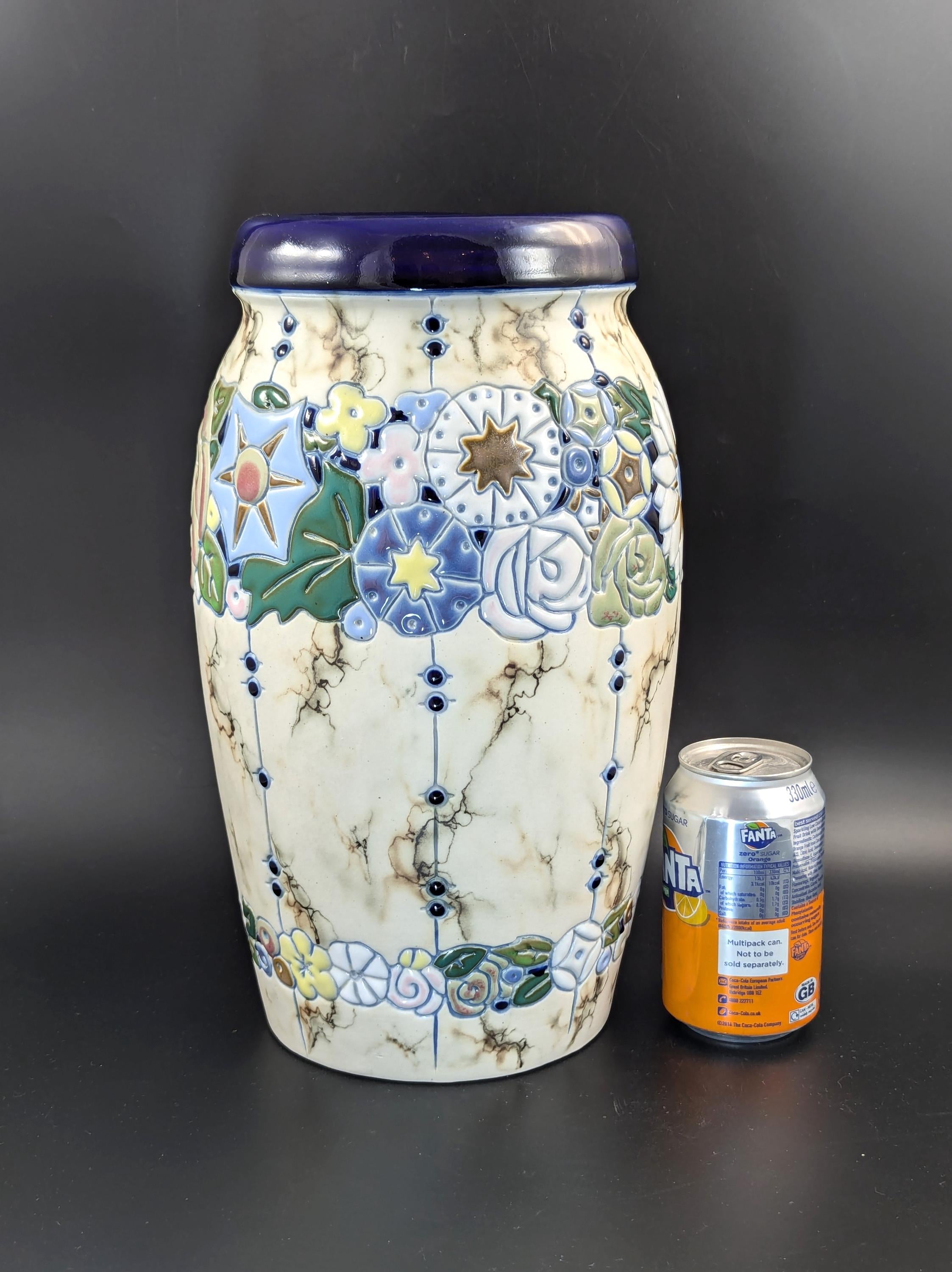 Amphora ceramic vase in the Art Deco style. Made in Czechoslovakia, с. 1920