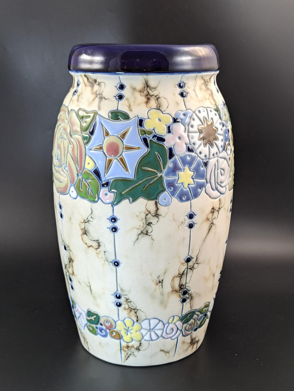 Amphora ceramic vase in the Art Deco style. Made in Czechoslovakia, с. 1920