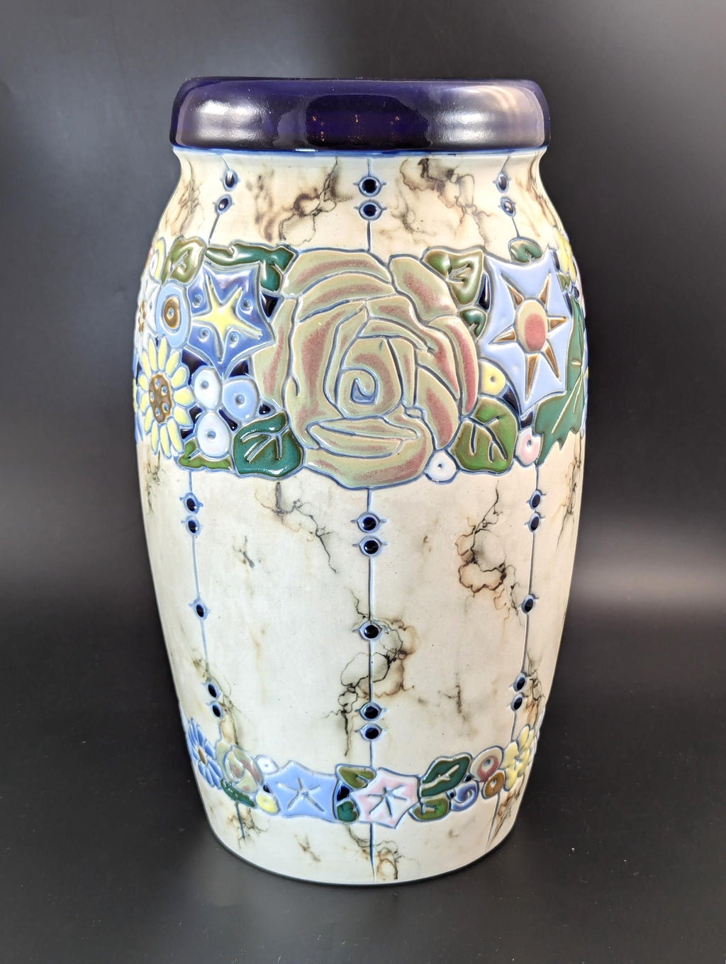 Amphora ceramic vase in the Art Deco style. Made in Czechoslovakia, с. 1920