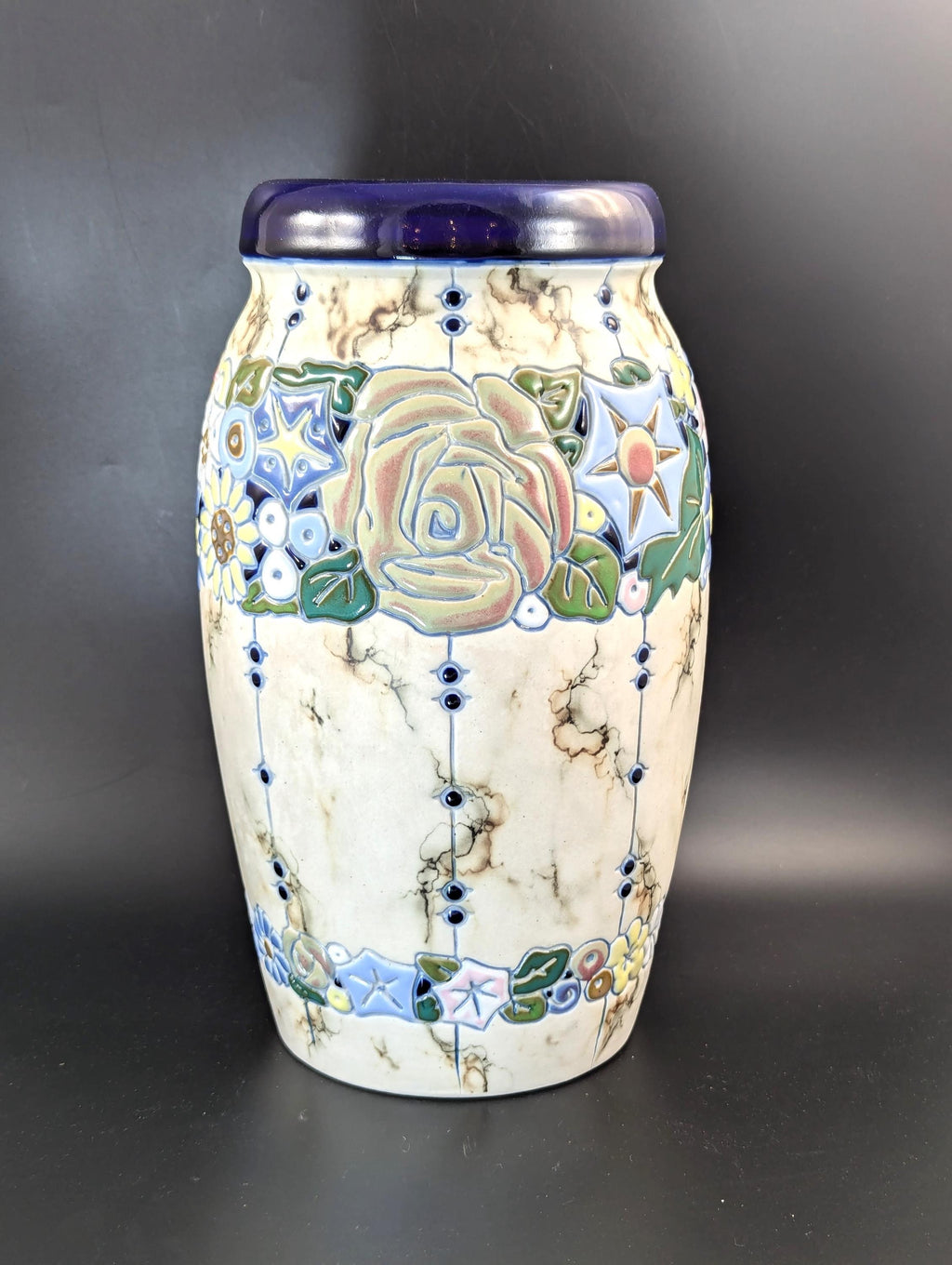 Amphora ceramic vase in the Art Deco style. Made in Czechoslovakia, с. 1920