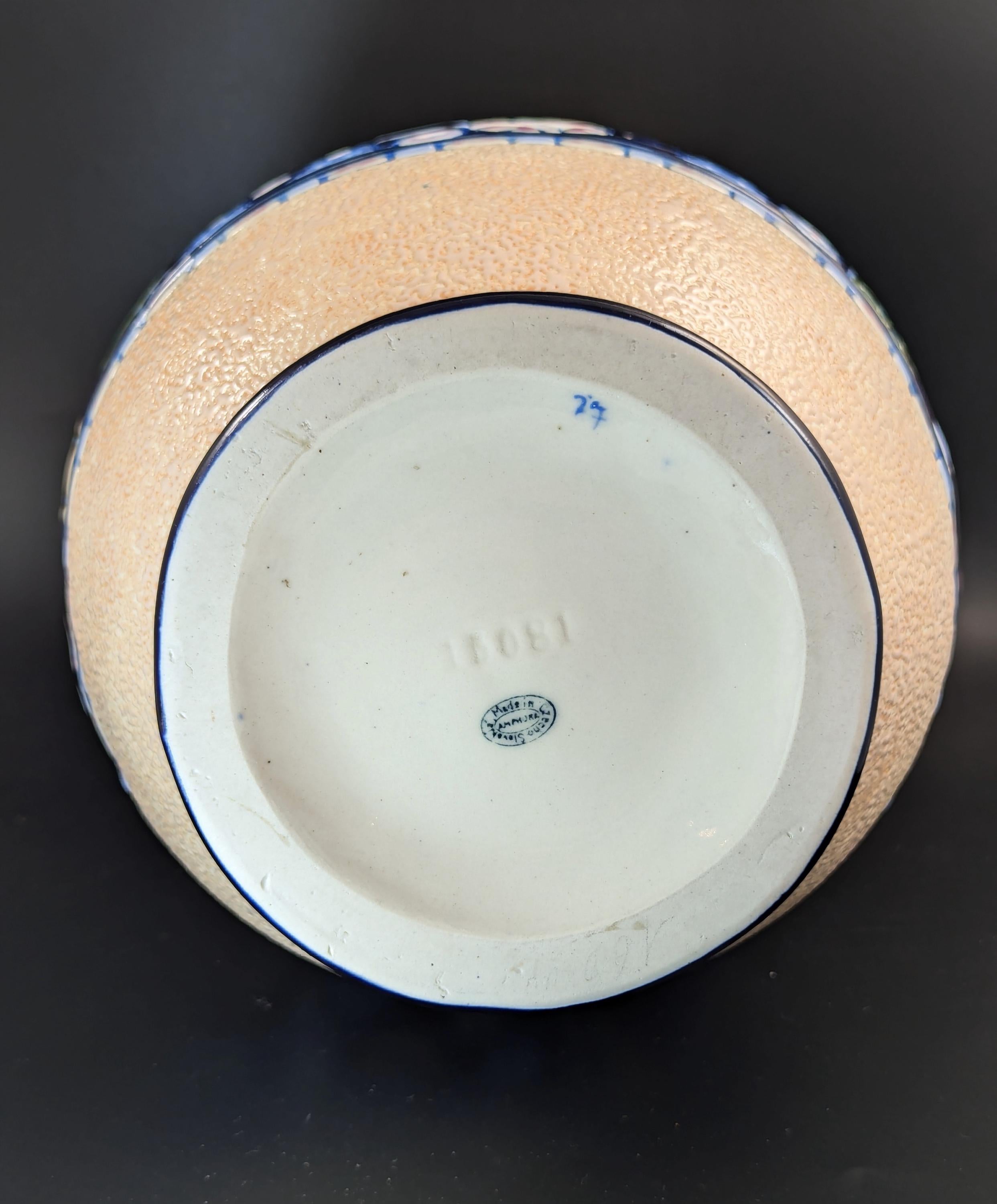 Art Nouveau Majolica Vase by Amphora, Czechoslovakia, circa 1920