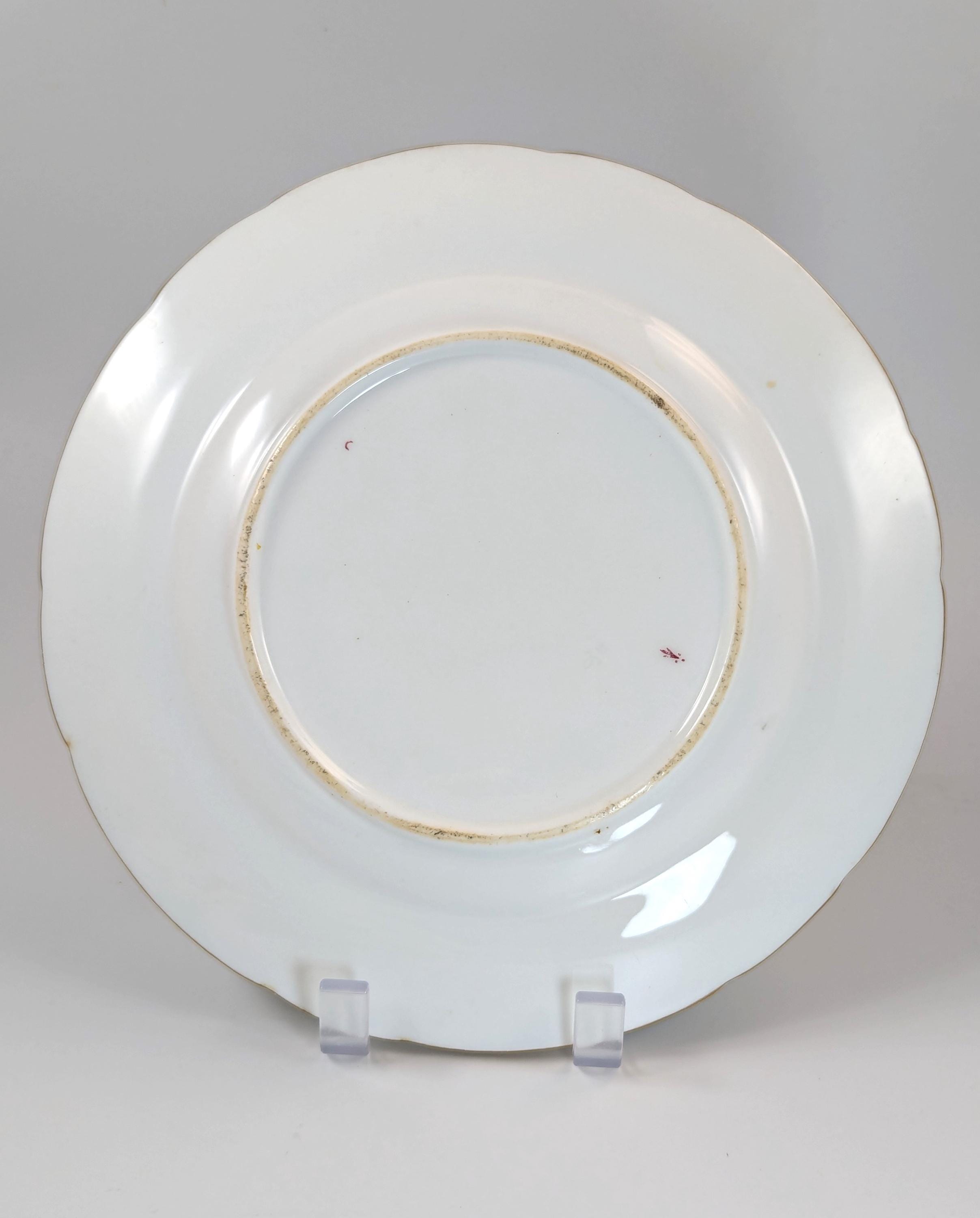 Antique Minton Cabinet Porcelain Armorial Plates, c.1860.