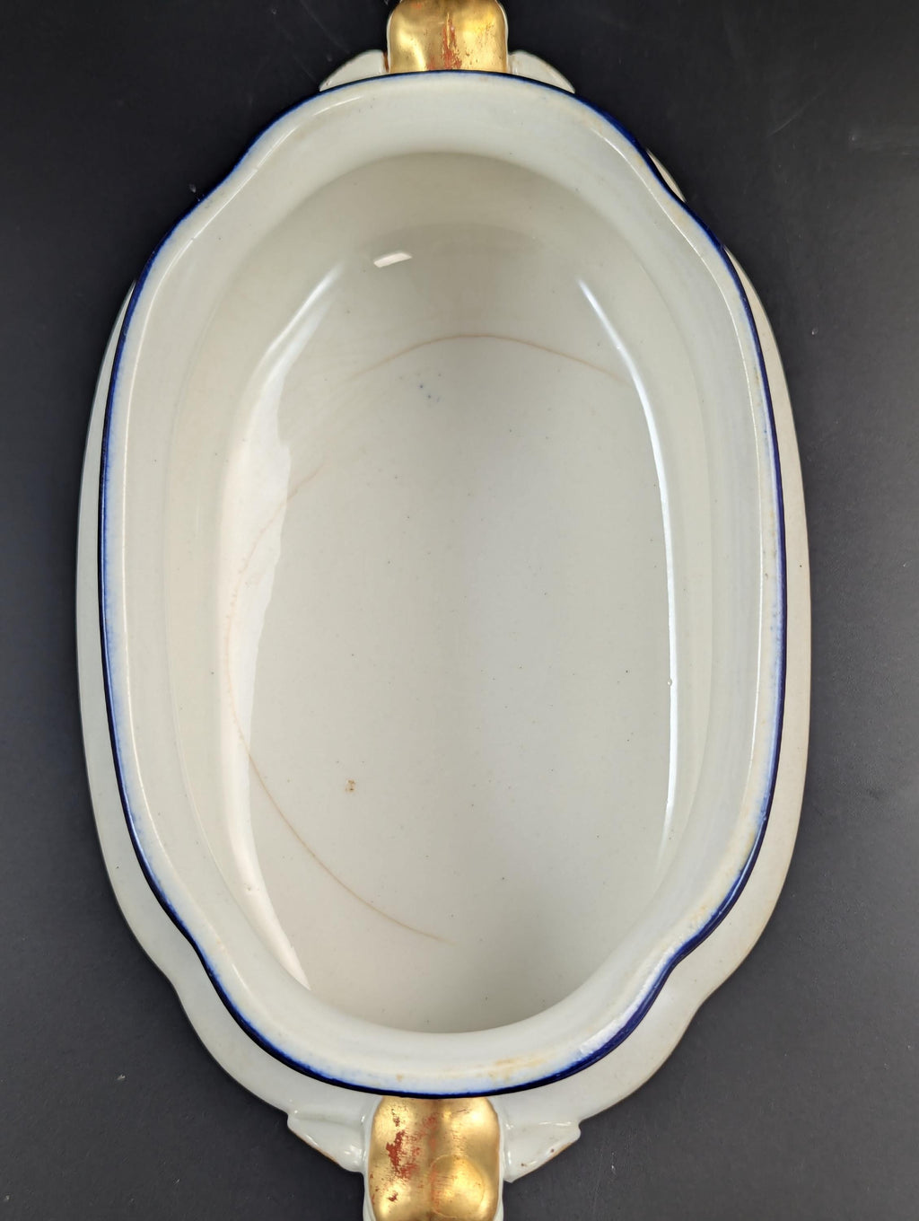 Antique Royal Worcester Vitreous gravy boat, with underplate, c. 1899.