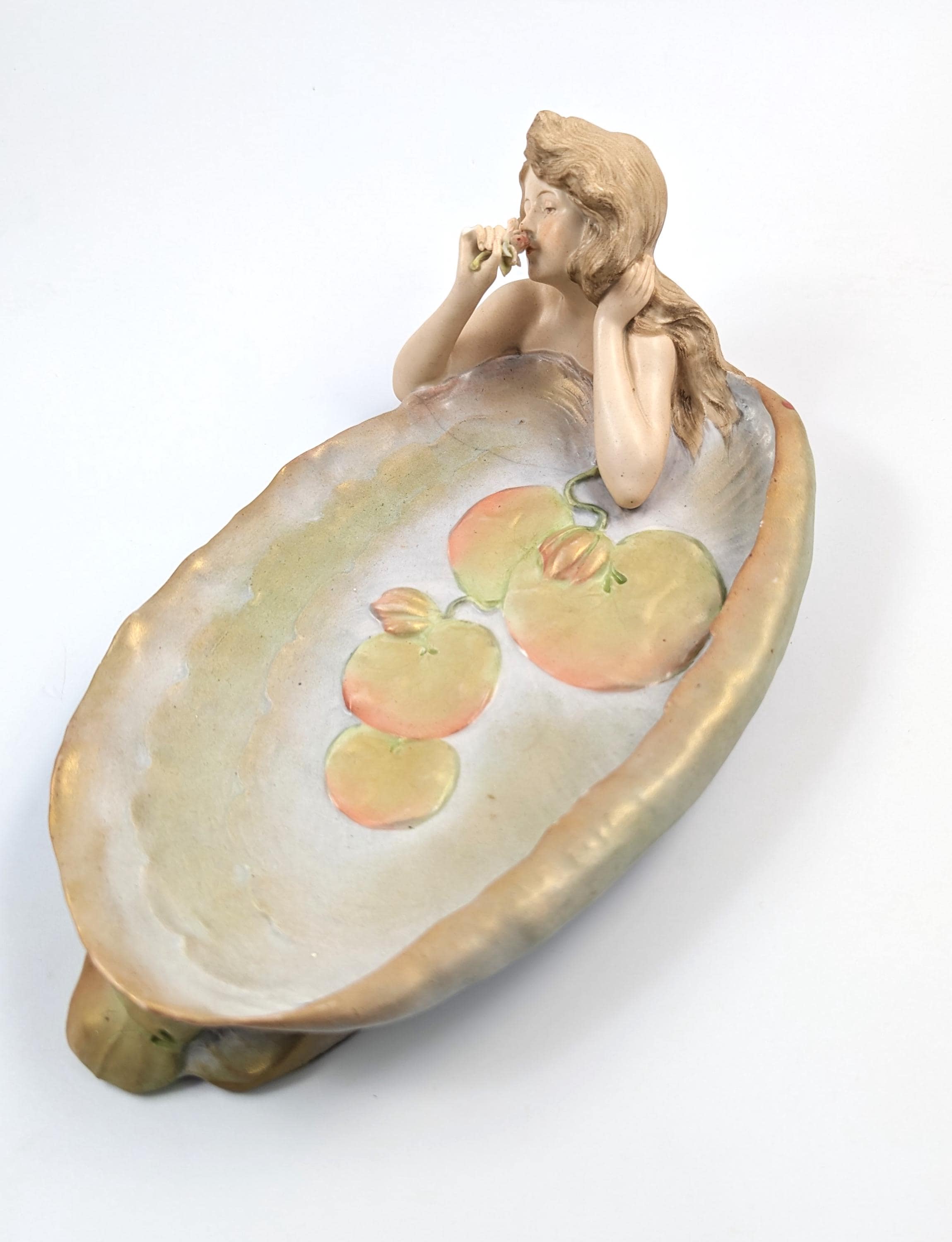 Antique Art Nouveau Porcelain Figurine by Ernst Wahliss, Late 19th Century