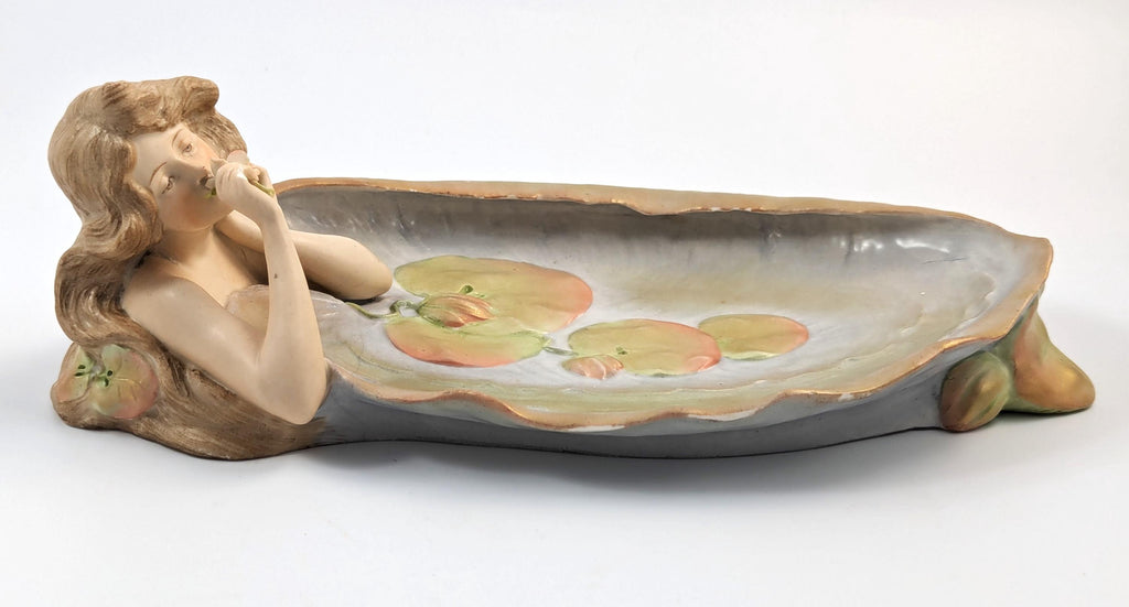 Antique Art Nouveau Porcelain Figurine by Ernst Wahliss, Late 19th Century