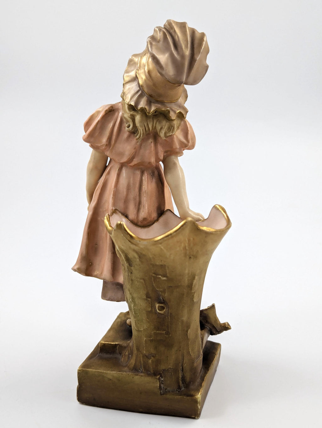Antique Porcelain Figurine/Vase Planter by Ernst Wahliss, Teplitz-Turn, Austria, c. 1897