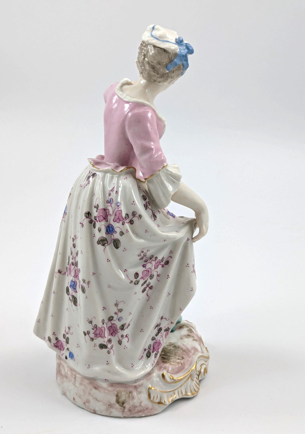 Antique Porcelain Figurine of Young Woman, Samson, France, c. 1860.