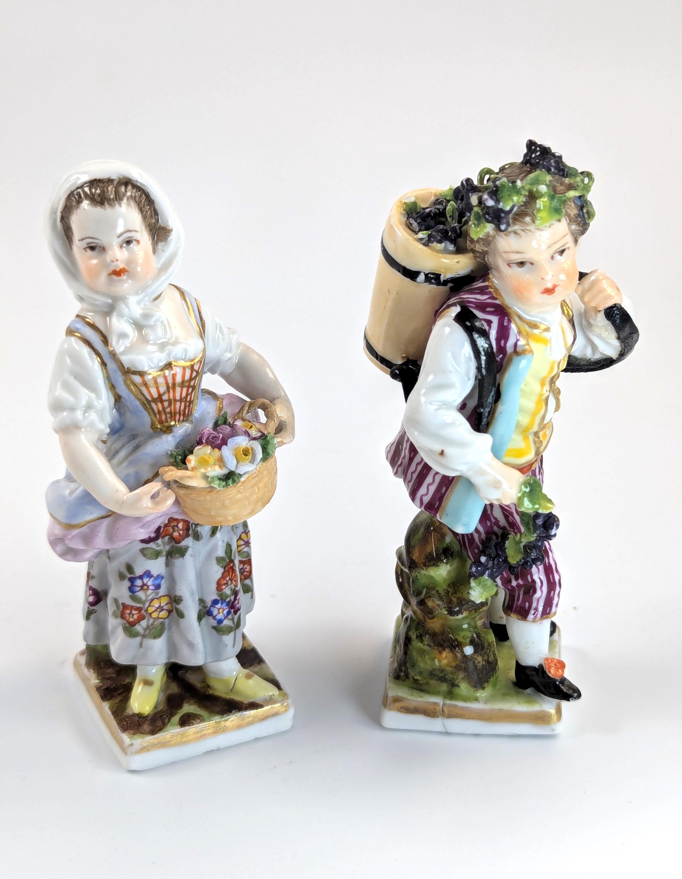 Antique Porcelain Figurines of Children, Helena Wolfsohn, c. 1880.