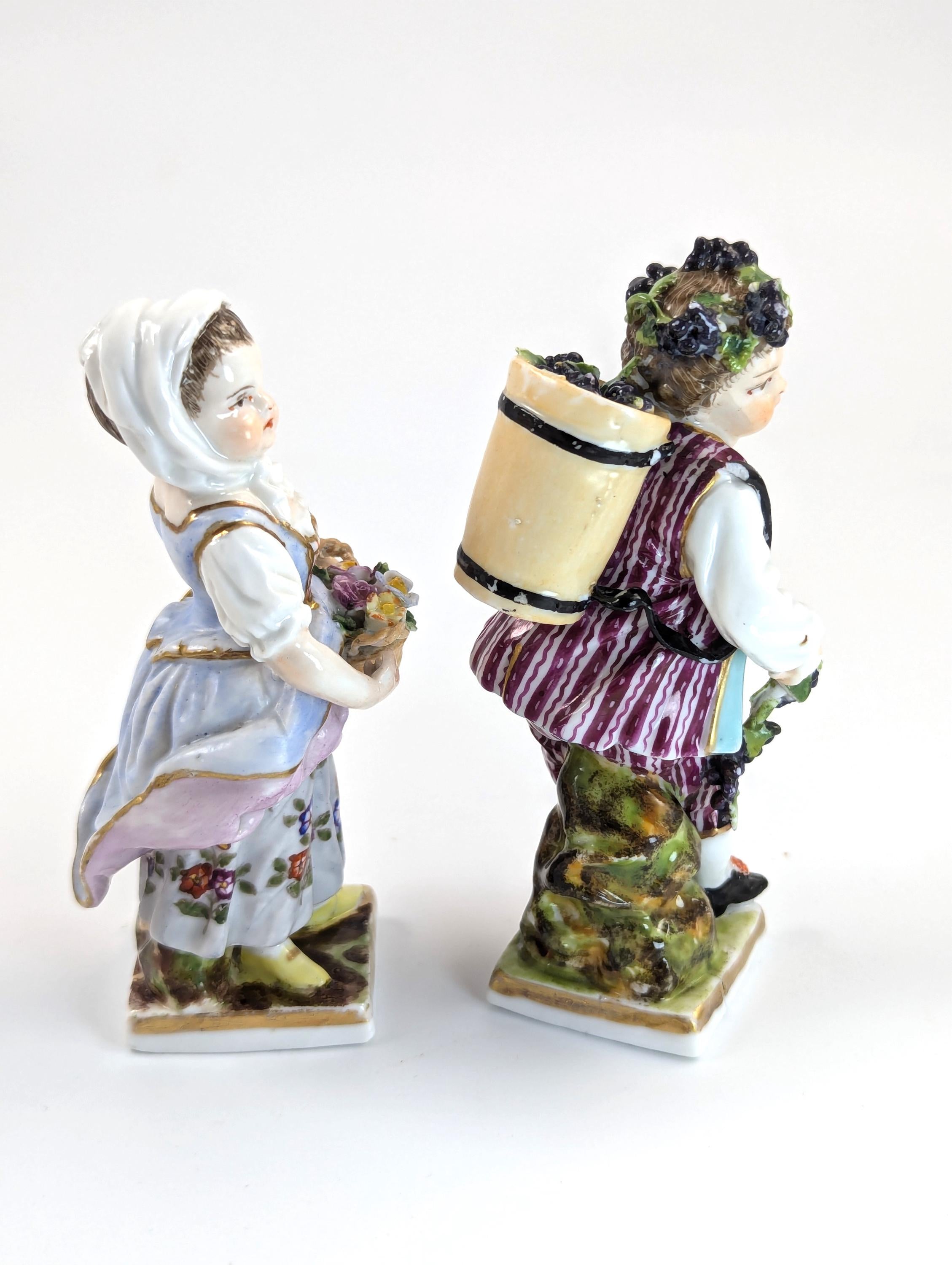 Antique Porcelain Figurines of Children, Helena Wolfsohn, c. 1880.