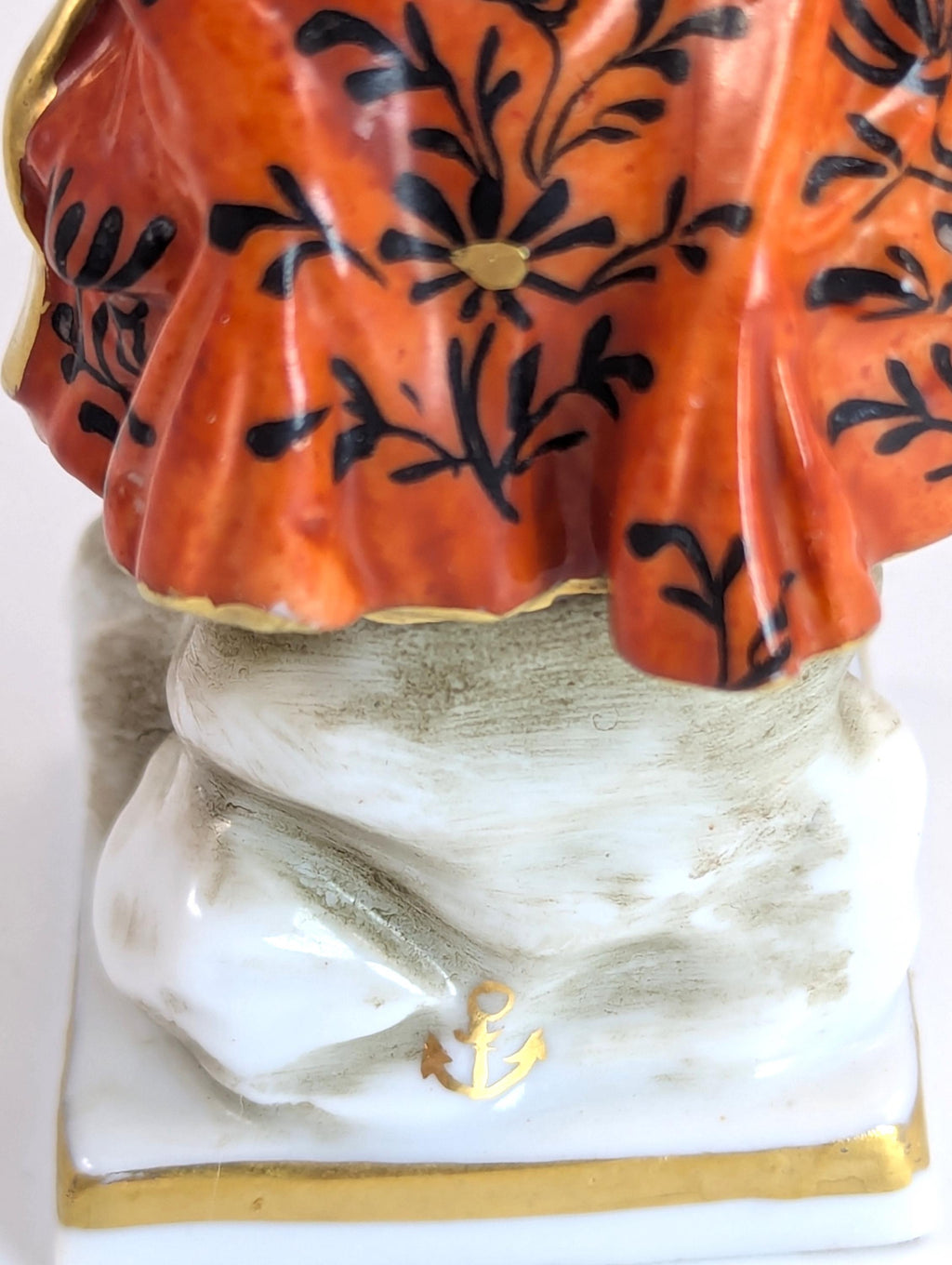 Antique Porcelain Figurines of Farmer and Gardener, in Chelsea Style,  19th