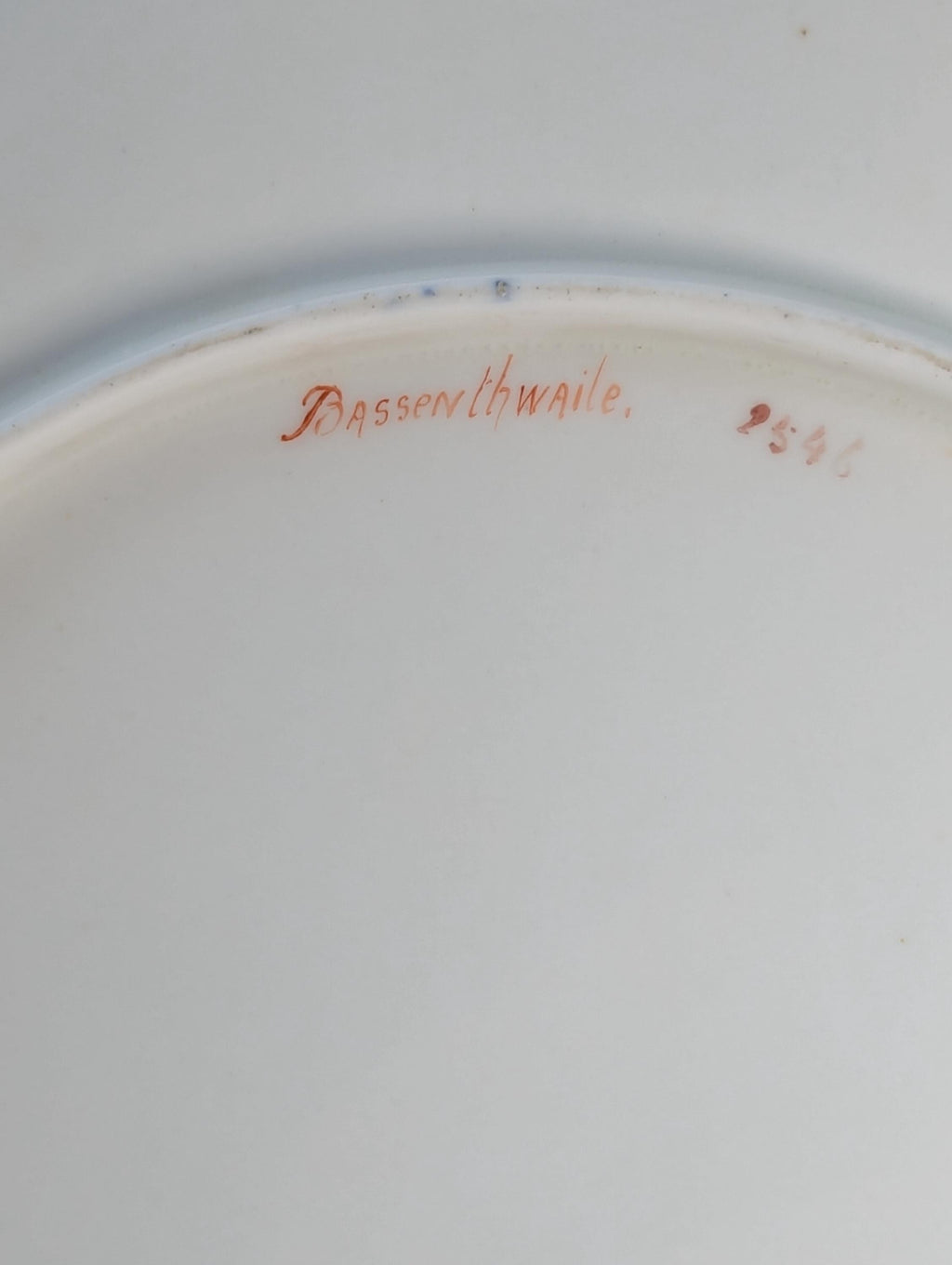 Antique Porcelain Hand-Painted Cabinet Plate, Aynsley, c. 1888