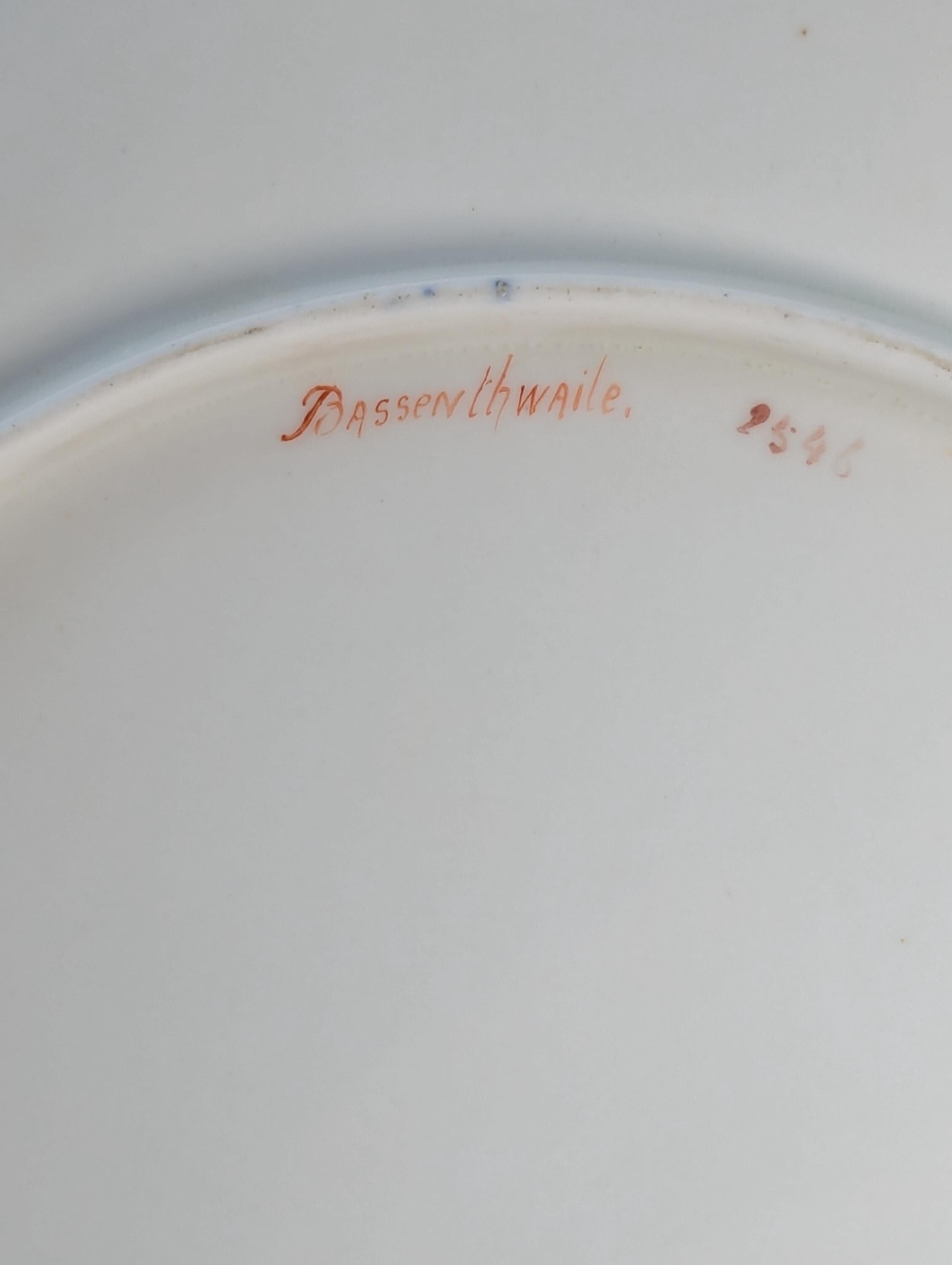 Antique Porcelain Hand-Painted Cabinet Plate, Aynsley, c. 1888