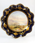Antique Porcelain Hand-Painted Cabinet Plate, Aynsley, c. 1888