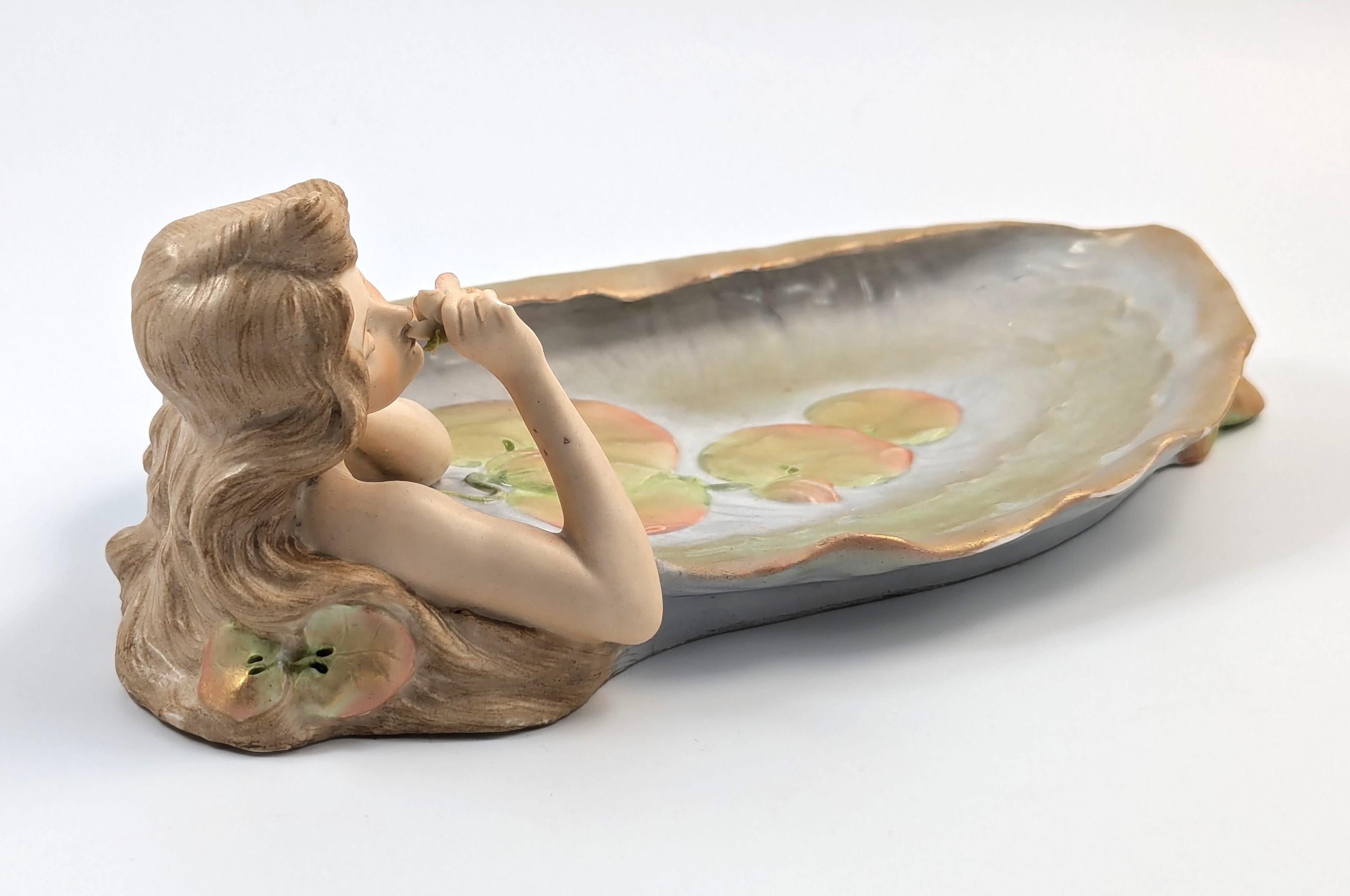 Antique Art Nouveau Porcelain Figurine by Ernst Wahliss, Late 19th Century