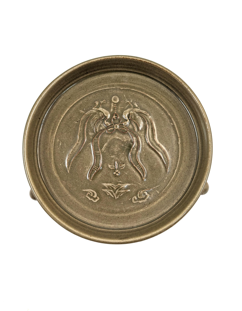 Olive-green Glazed ‘Phoenix’ Footed Bowl, Northern Song Dynasty (960–1127)
