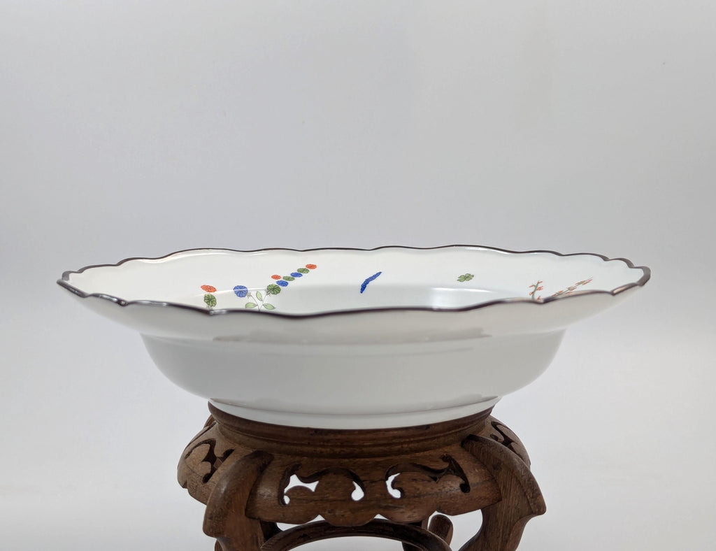 Antique Meissen Kakiemon Porcelain Plate: Yellow Lion, Late 19th Century